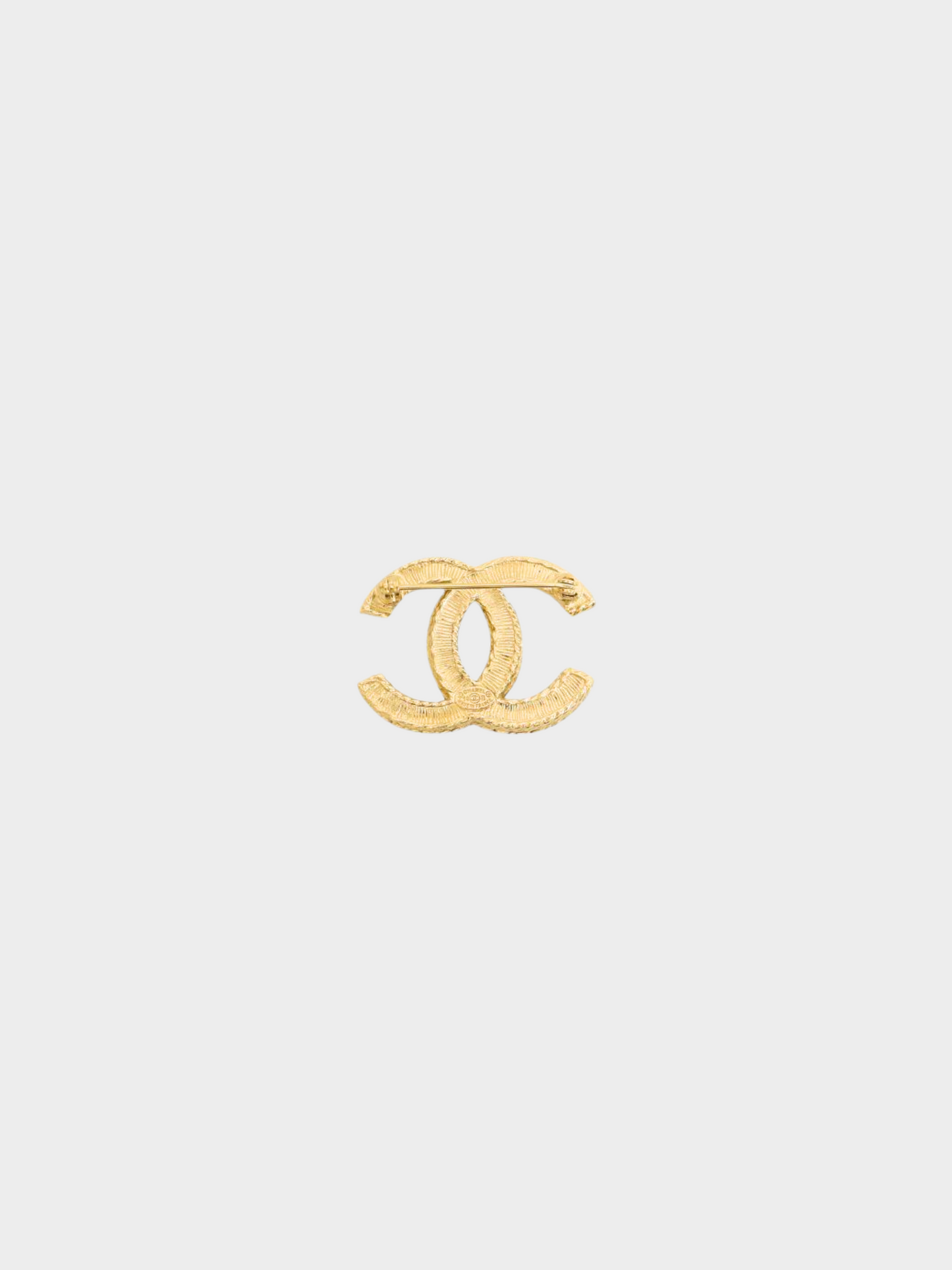 Chanel 1990s Coco Mark Gold Pearl Brooch