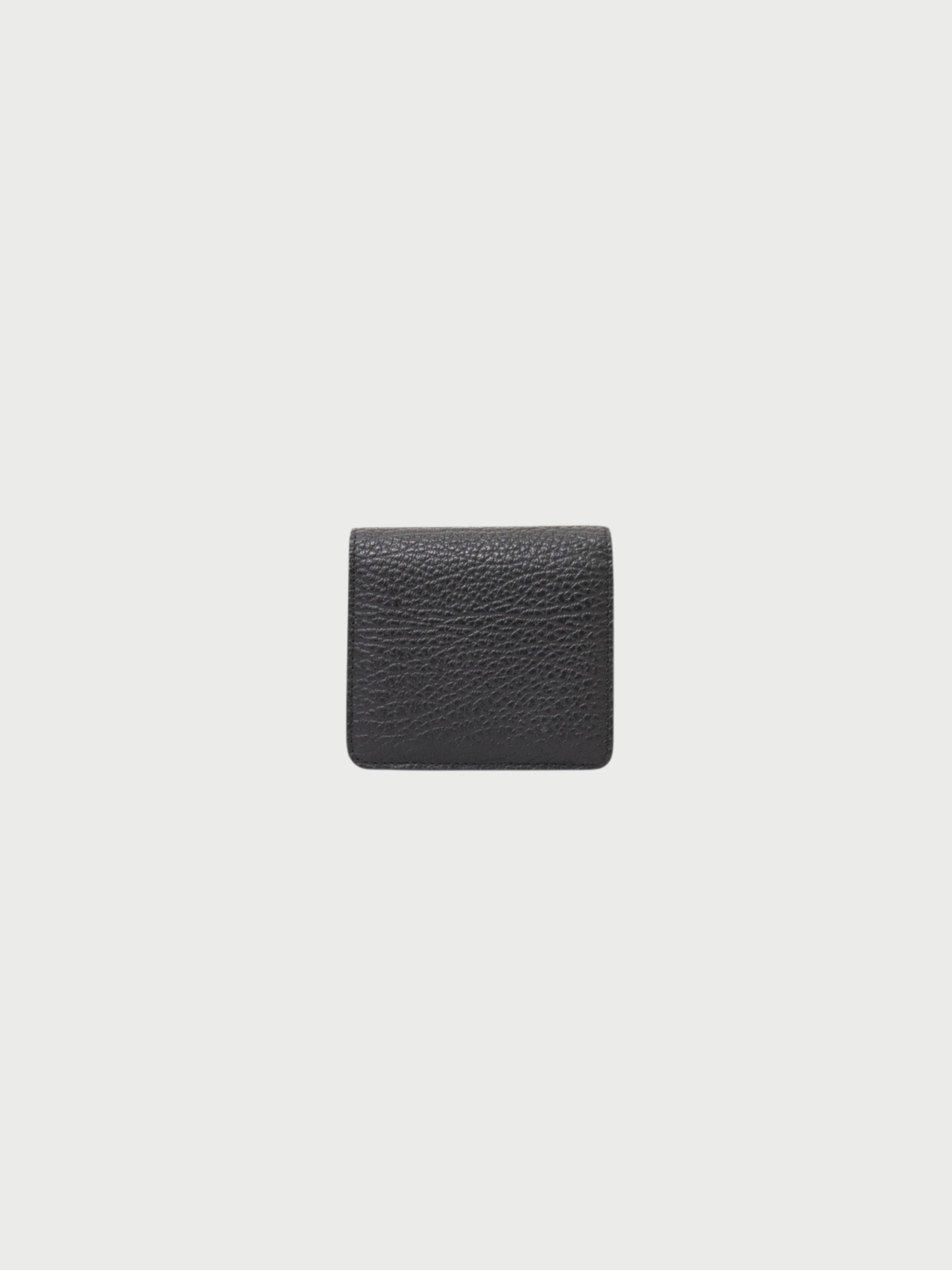 Maison Margiela 2010s Black Leather 4-Stitch Chain Wallet