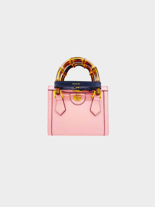 Gucci 2021 Pink Diana Mini Tote Bag
