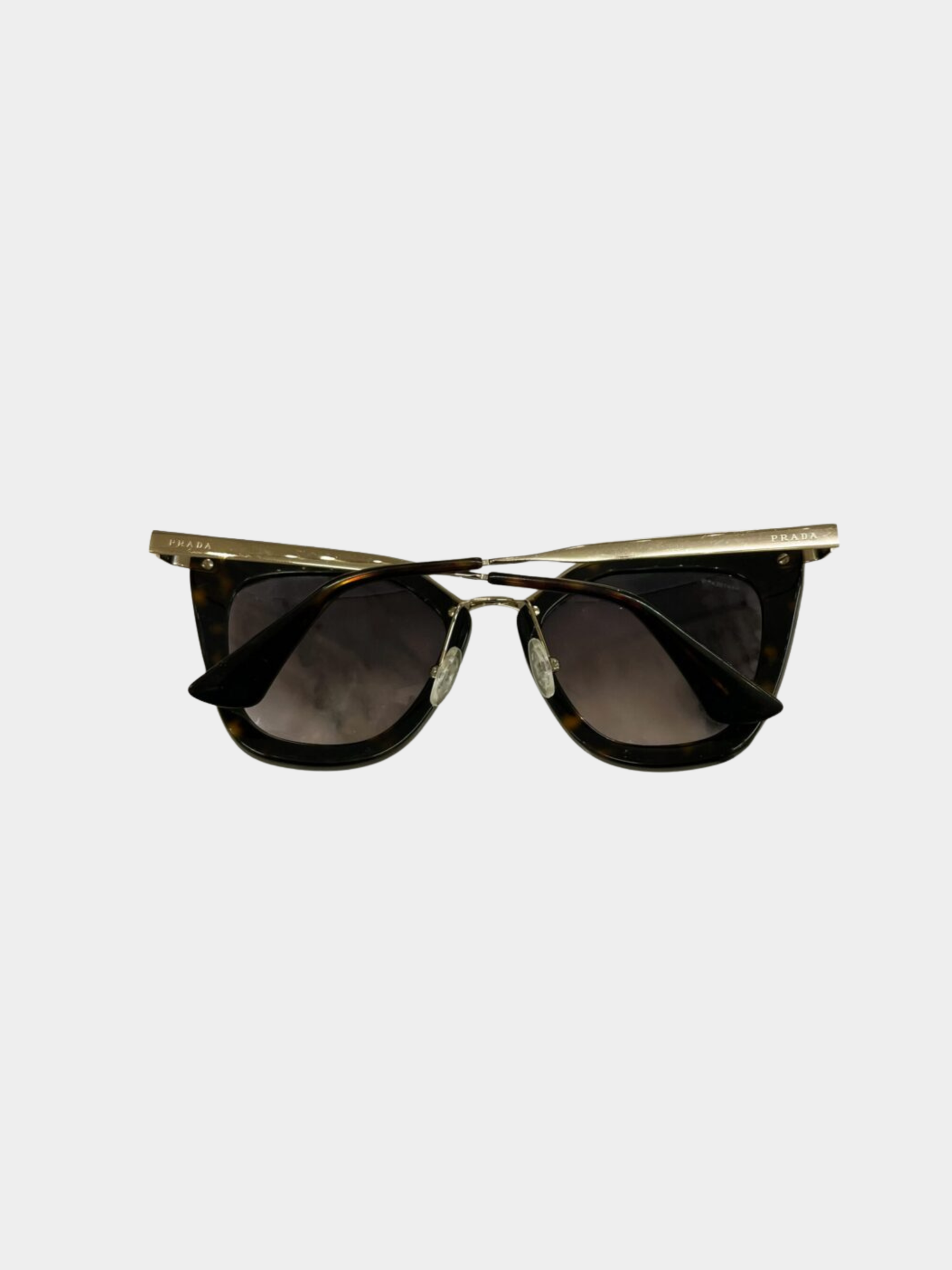 Prada 2010s Tortoiseshell Acetate SPR535 Cat Eye Sunglasses