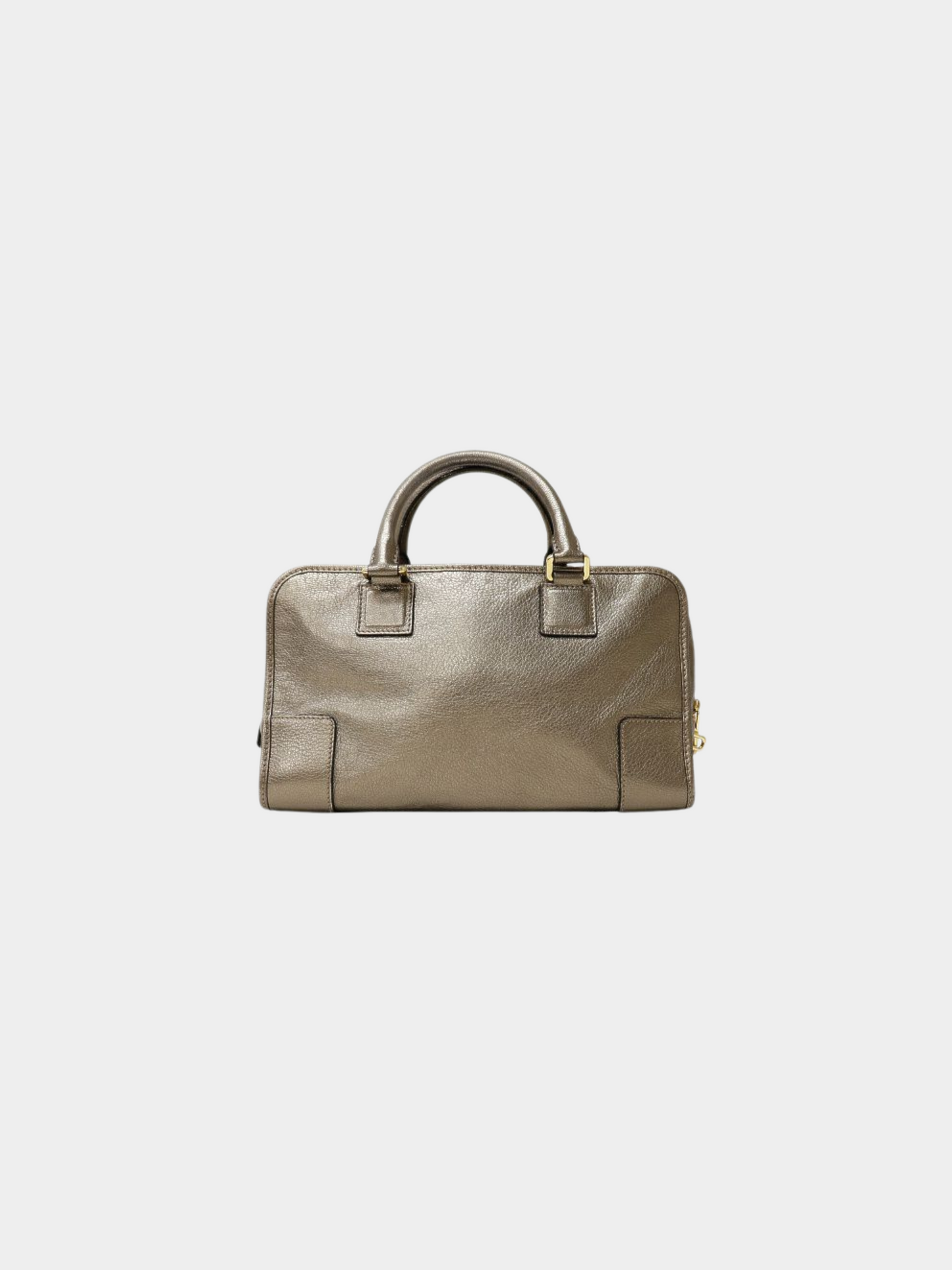 Loewe 2000s Silver Amazona 28 Leather Bag