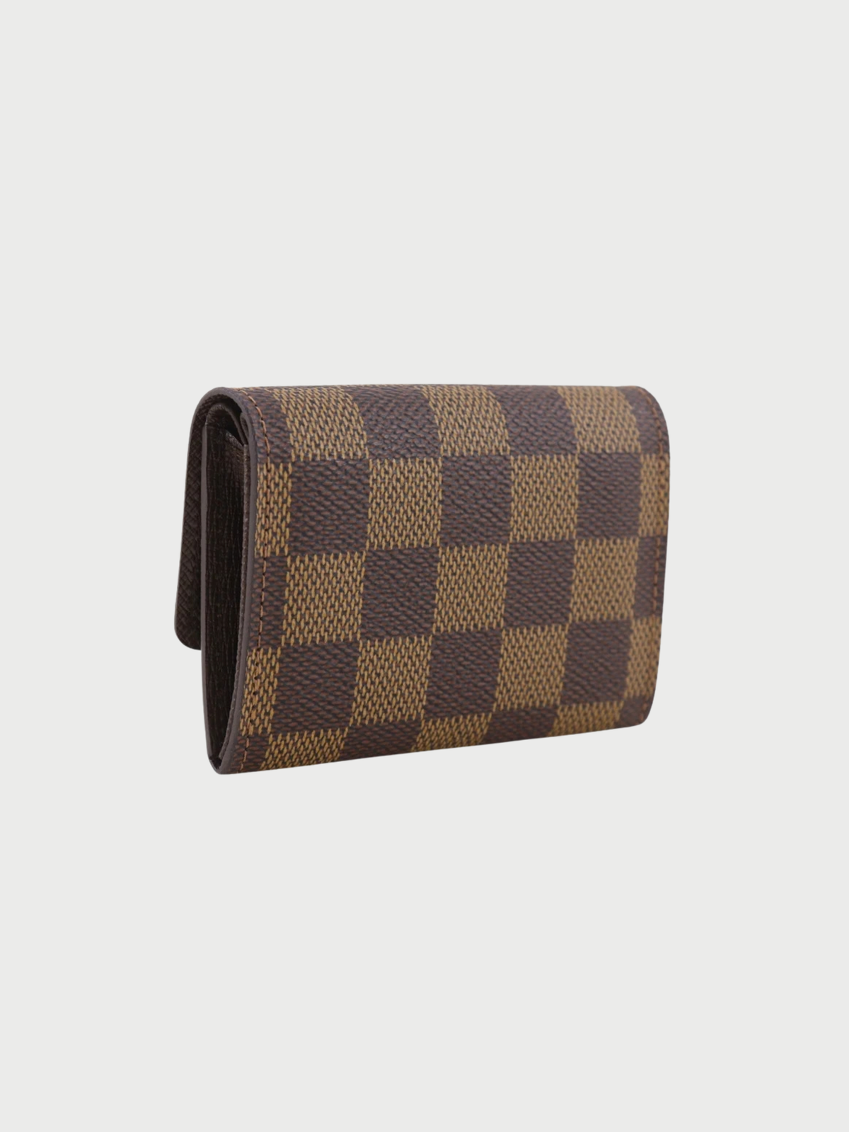 Louis Vuitton 2003 Brown Damier Ebene Portomone Plat Coin Purse