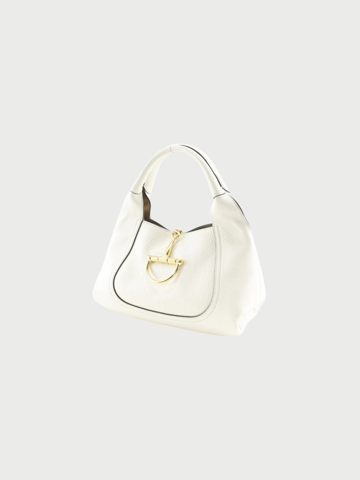 Gucci 2004 White Calfskin Softbit Small Handbag