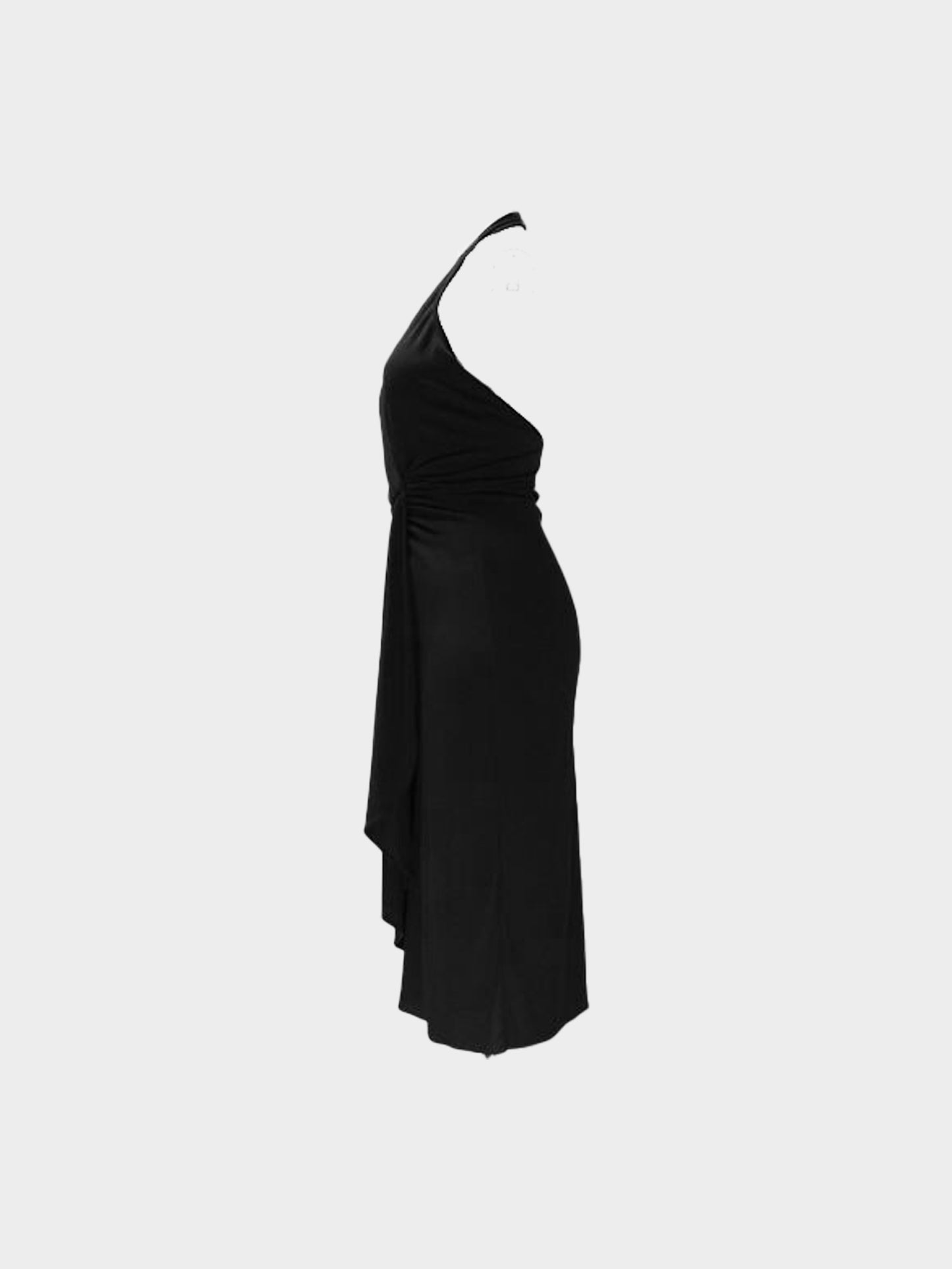 Gucci by Tom Ford 2006 Rare Black Rayon Halter Dress