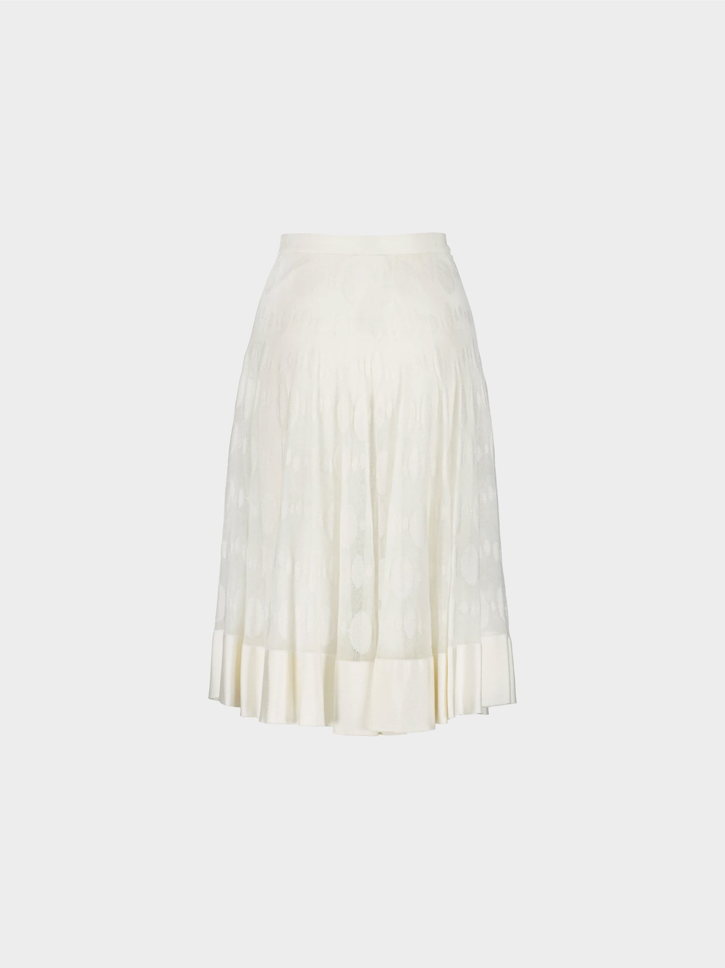 Chanel by Karl Lagerfeld SS 2016 Off-White Double-Layered Skirt