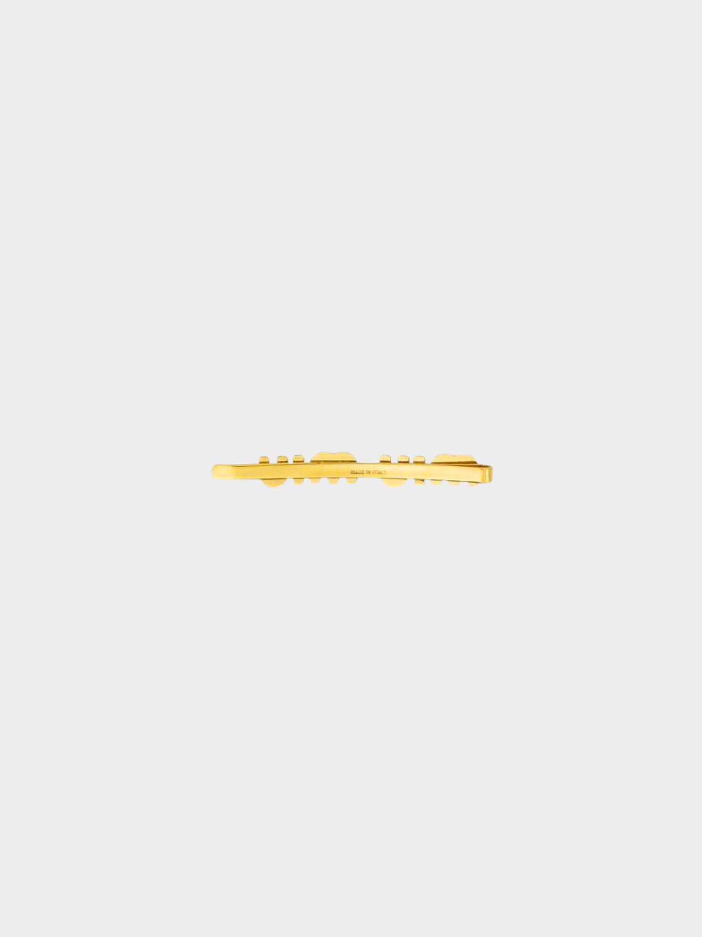 Miu Miu 2010s Gold Logo Barrette Hair Clip