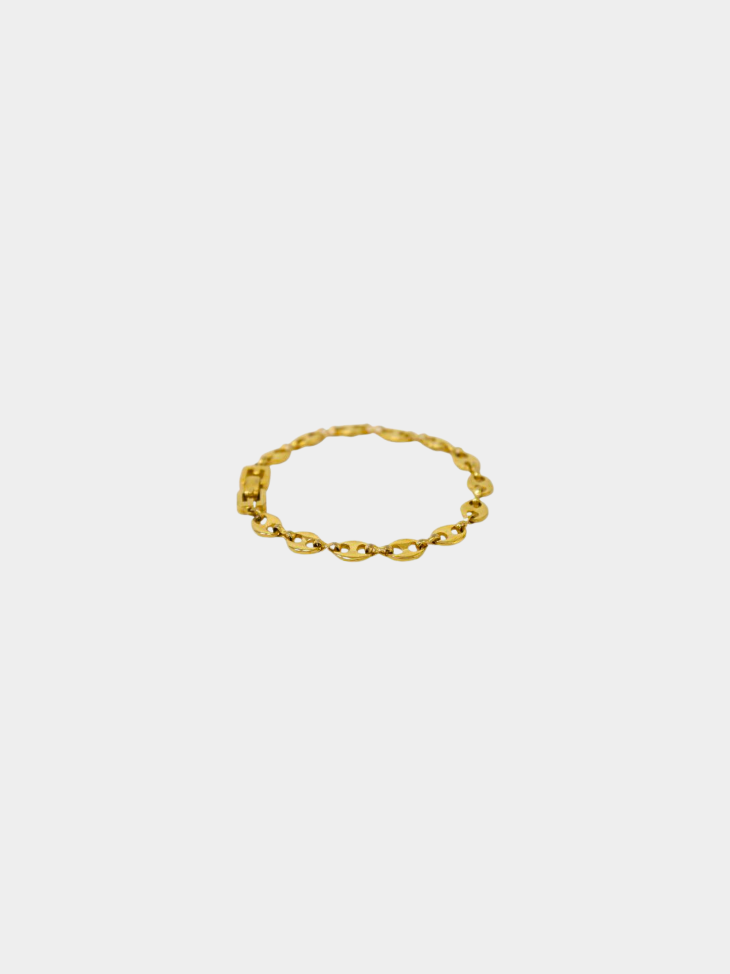 Givenchy 2000s Gold Logo Plated Bracelet