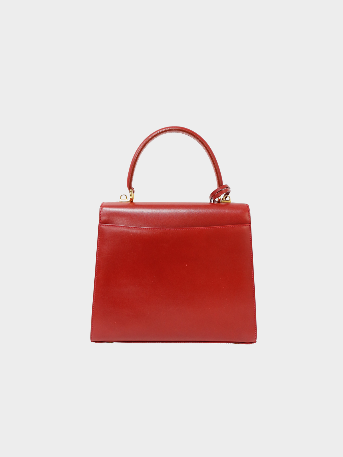 Gucci 2000s Red Leather Lady Lock 2-Way Bag