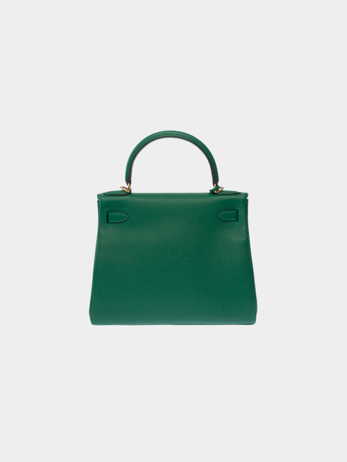 Hermès 2020s Green Taurillon Clémence Kelly 28 Retourne Bag