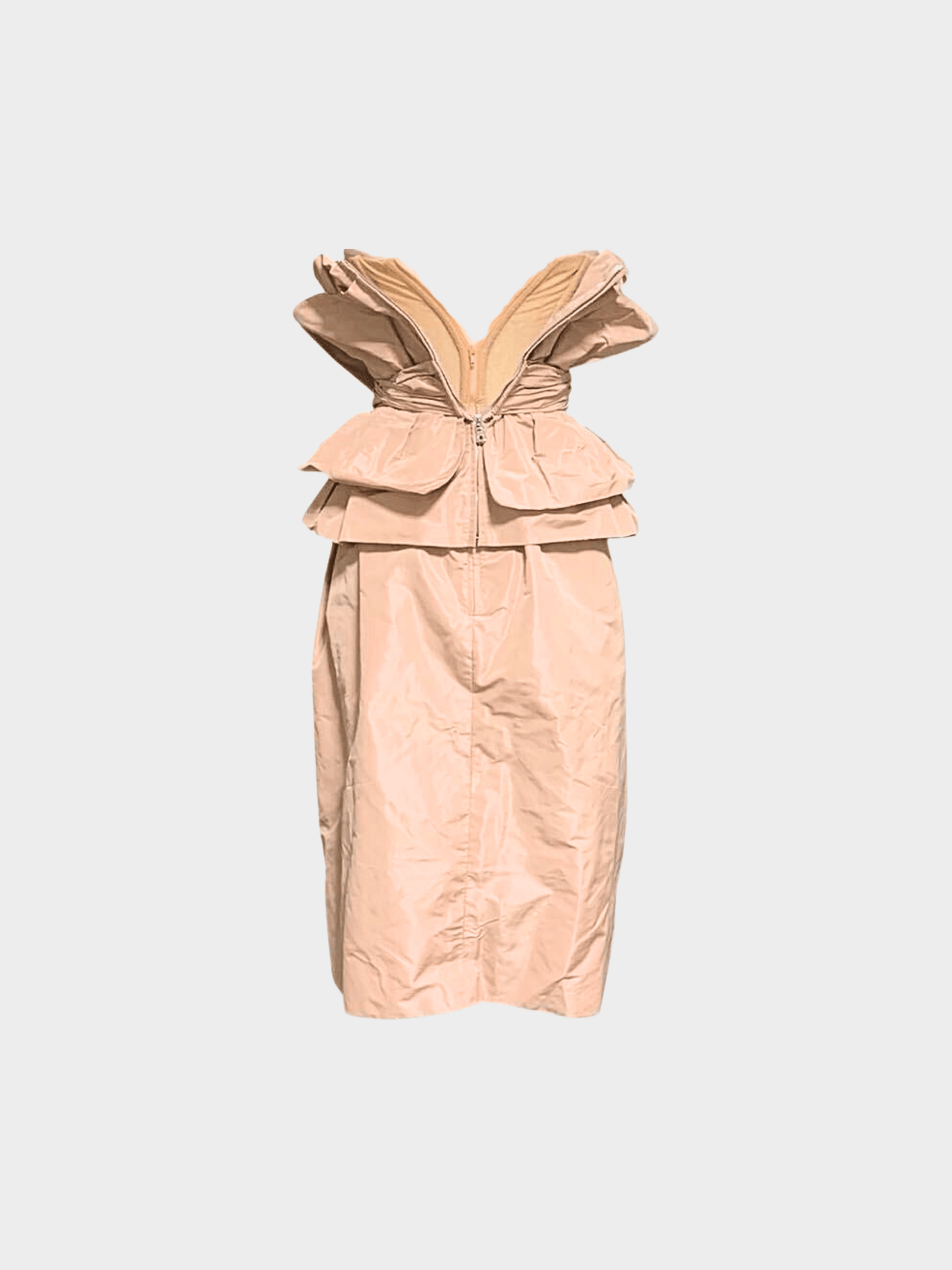 Dolce and Gabbana Resort 2008 Nude Ruffled Corset Dress