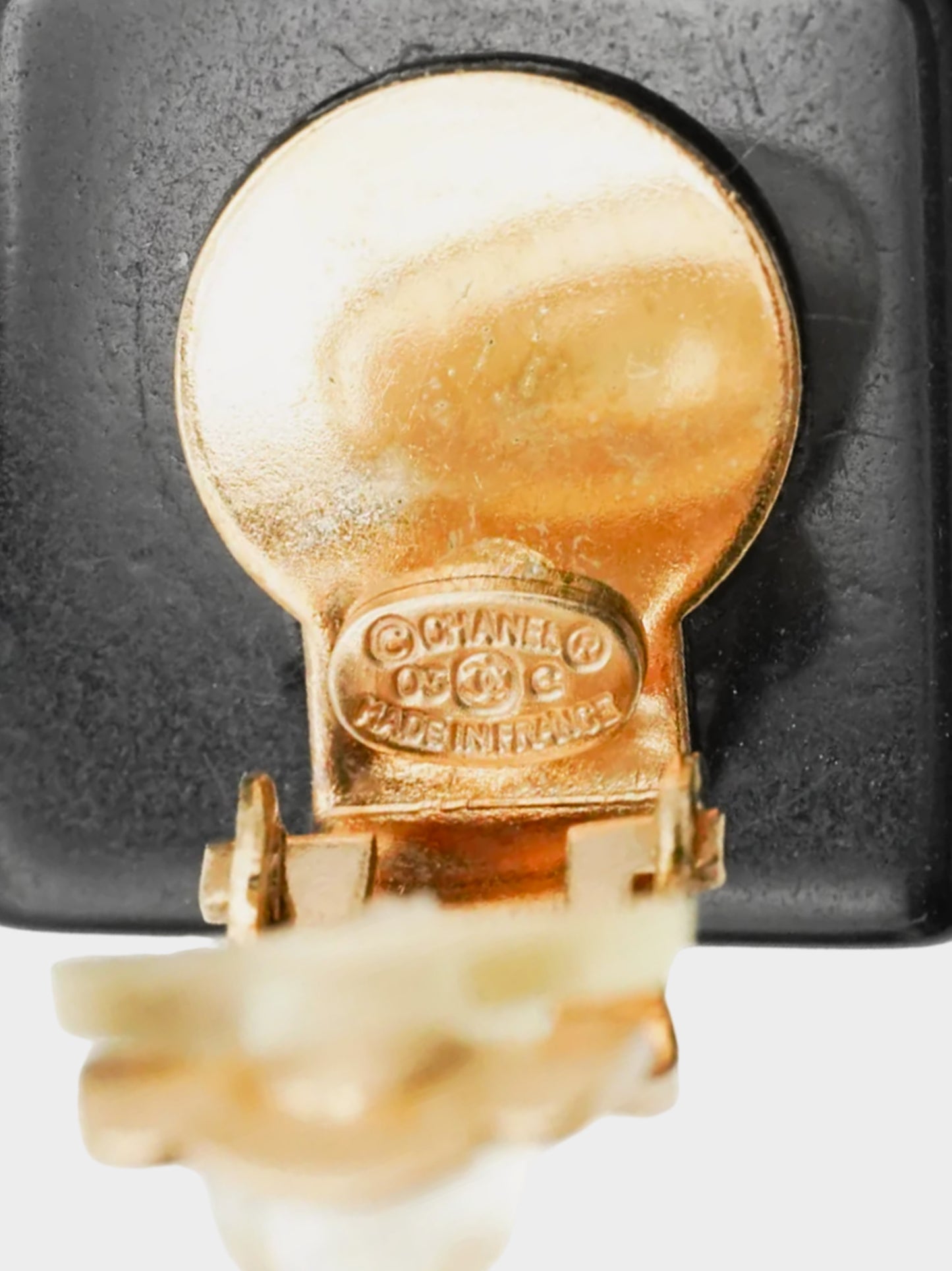 Chanel 2003 Dice-inspired Square CC Clip-On Earrings