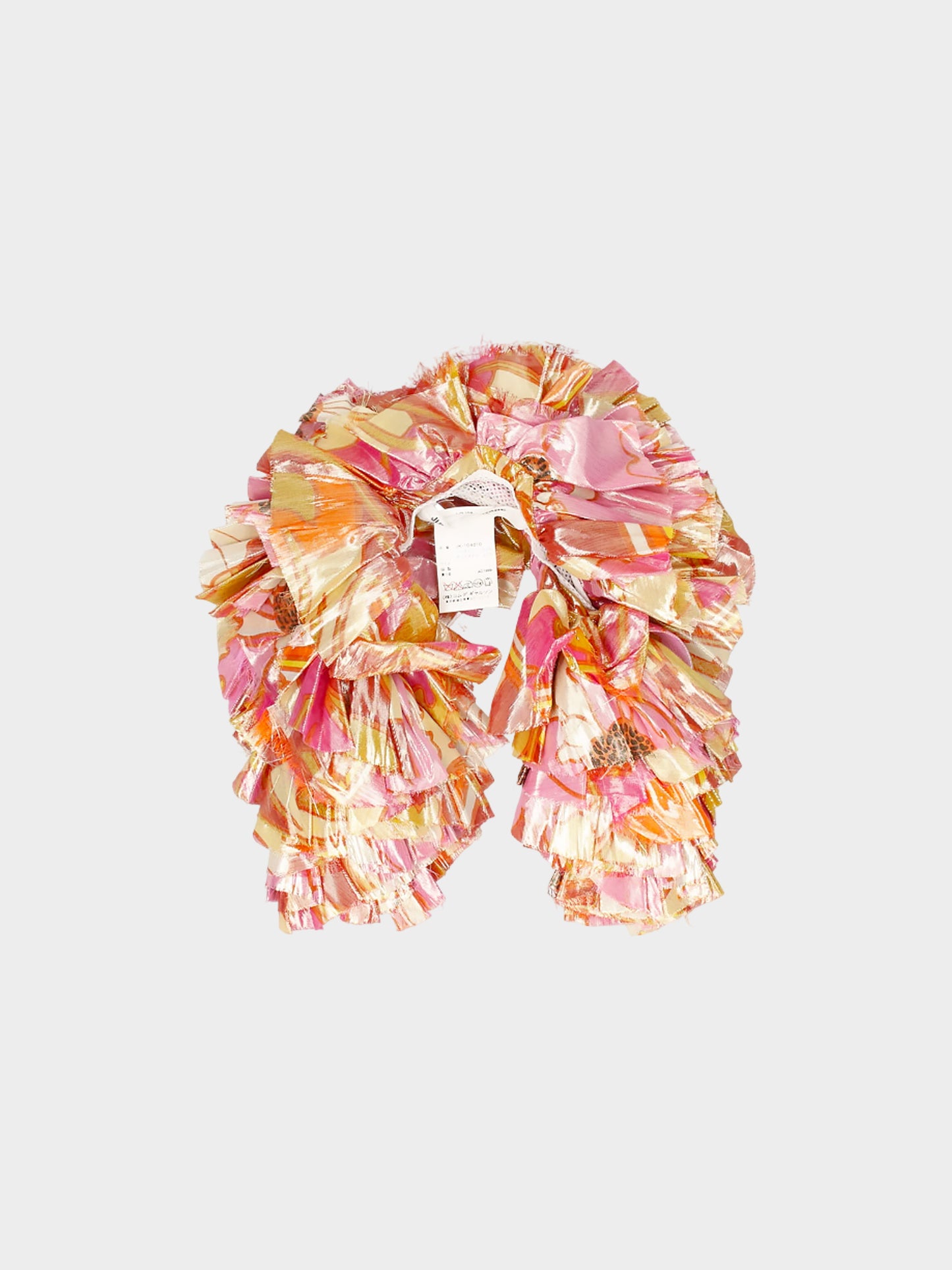 Junya Watanabe 1999 Multicolor Ruffled Scarf