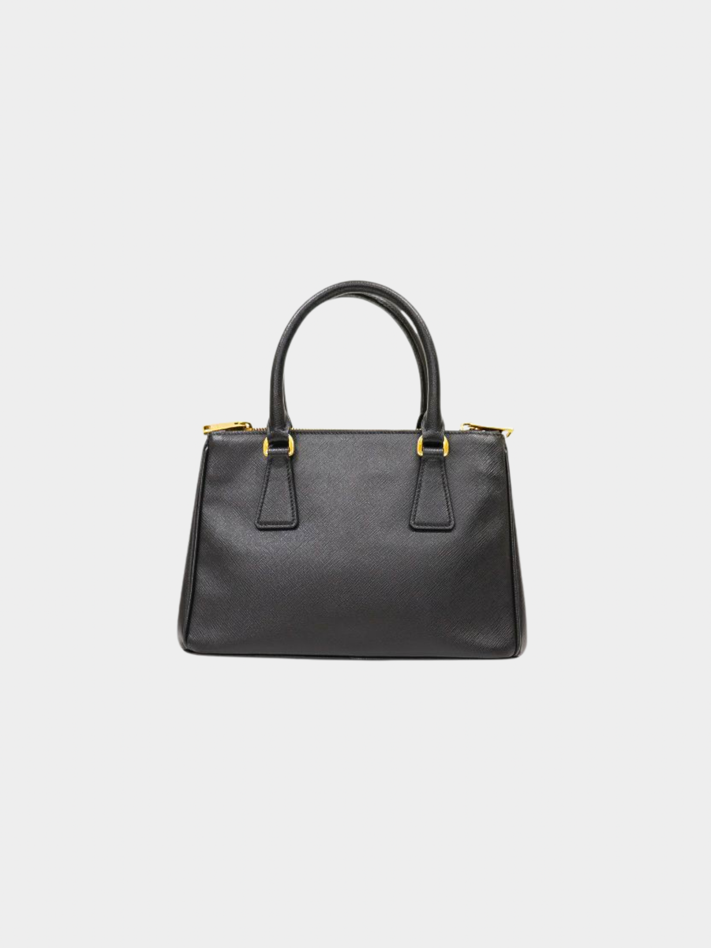 Prada 2010s Black Saffiano Galleria 2-Way Bag