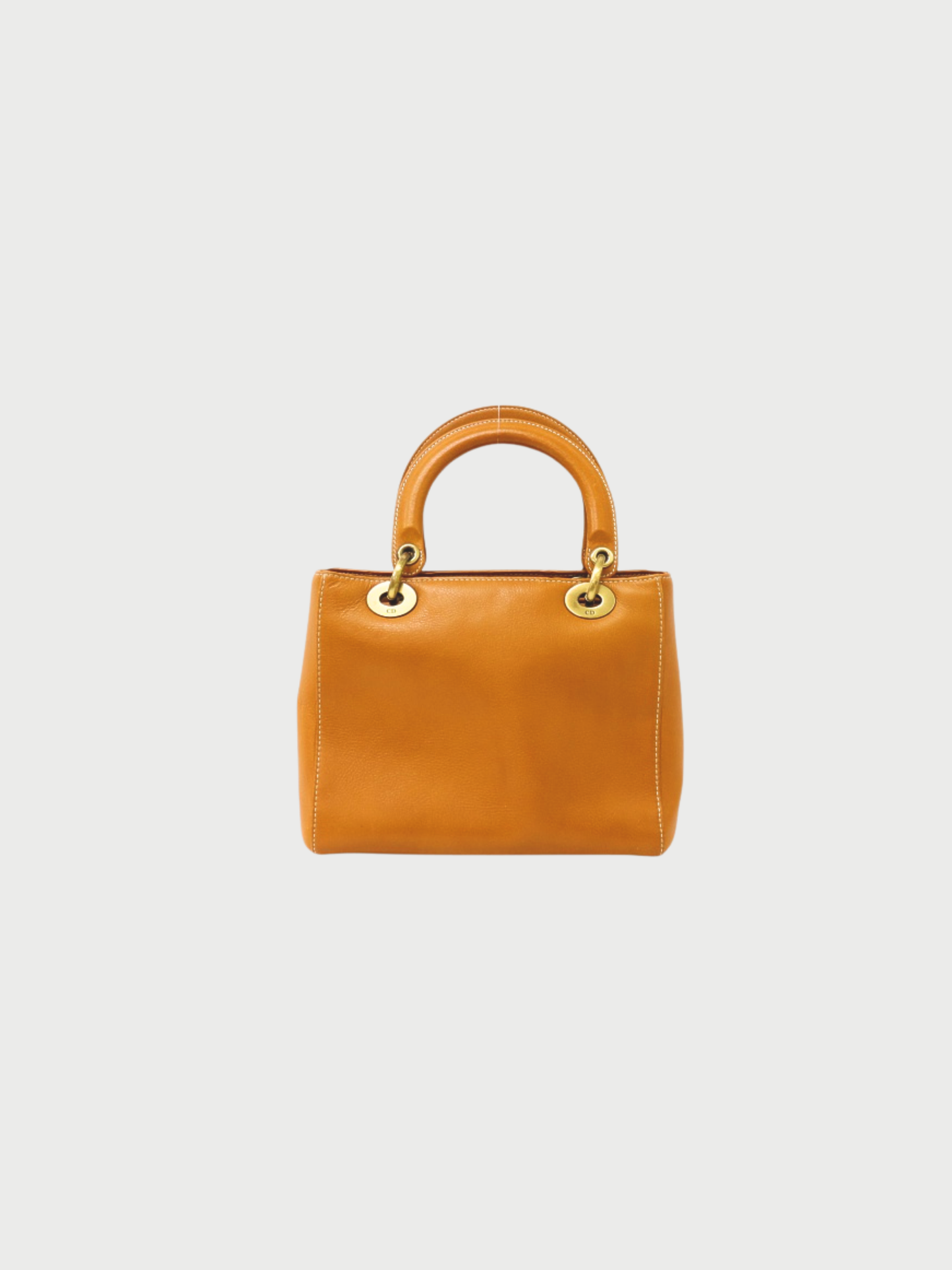 Christian Dior 2000s Camel Leather Lady Dior Handbag