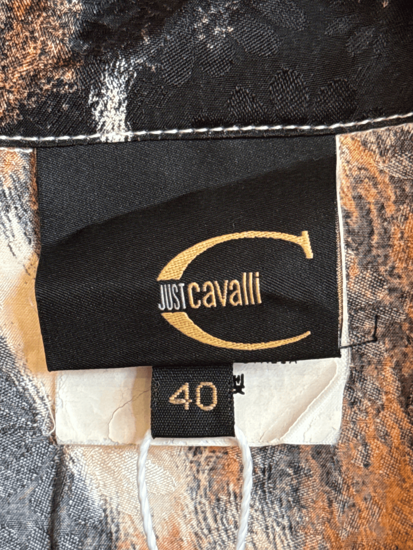 Roberto Cavalli Just Cavalli AW 2006 Animal Print Tie Sleeve Top and Skirt Set