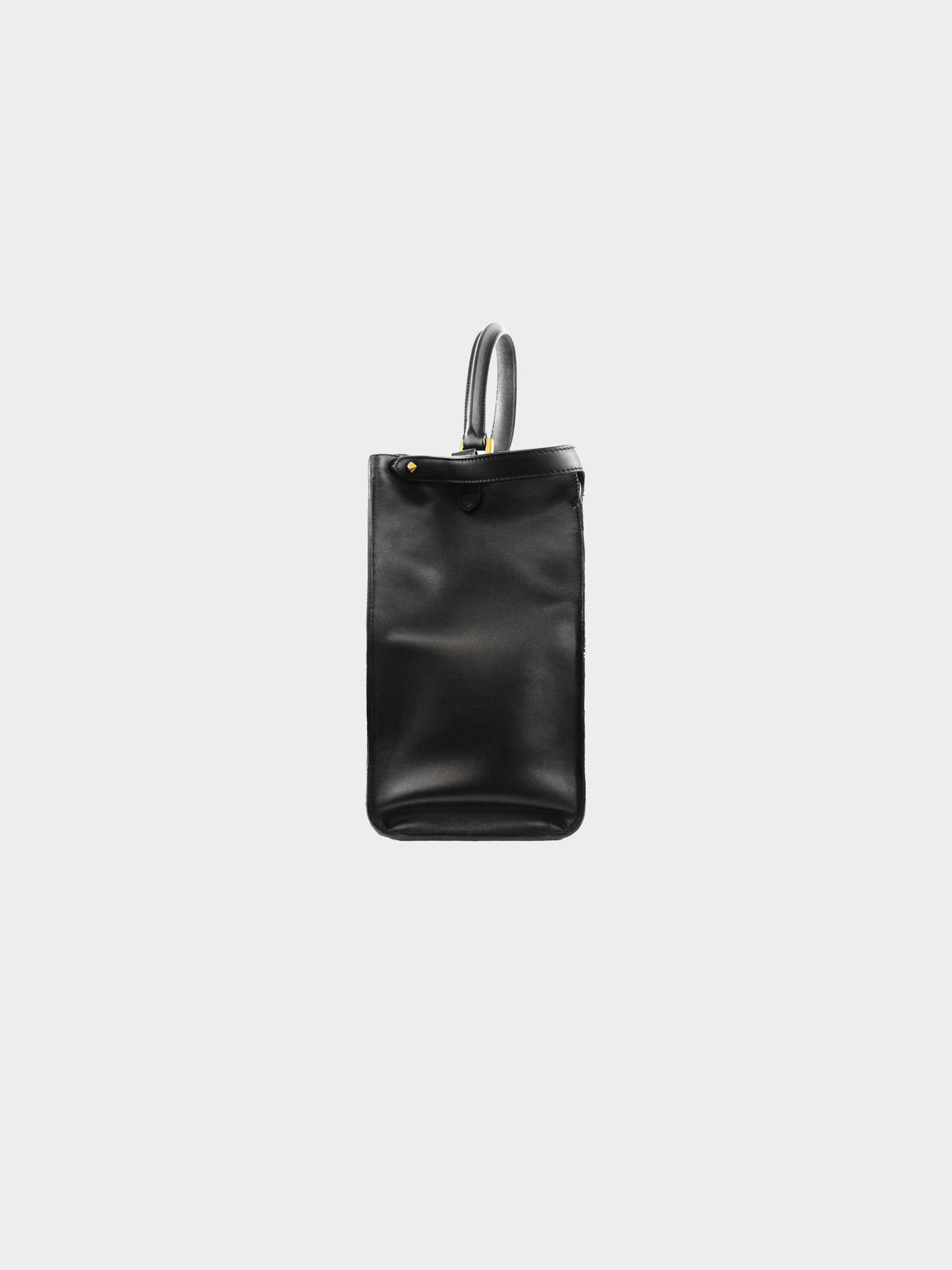 Fendi Late 2010s Black Leather Large Peekaboo X-Lite Bag