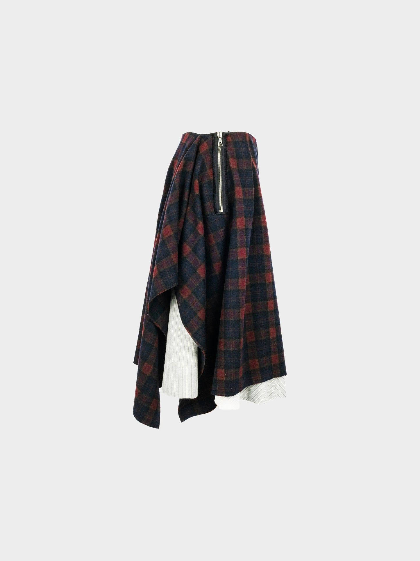 Alexander McQueen 2000s Black and Red Plaid Jacket and Skirt Set