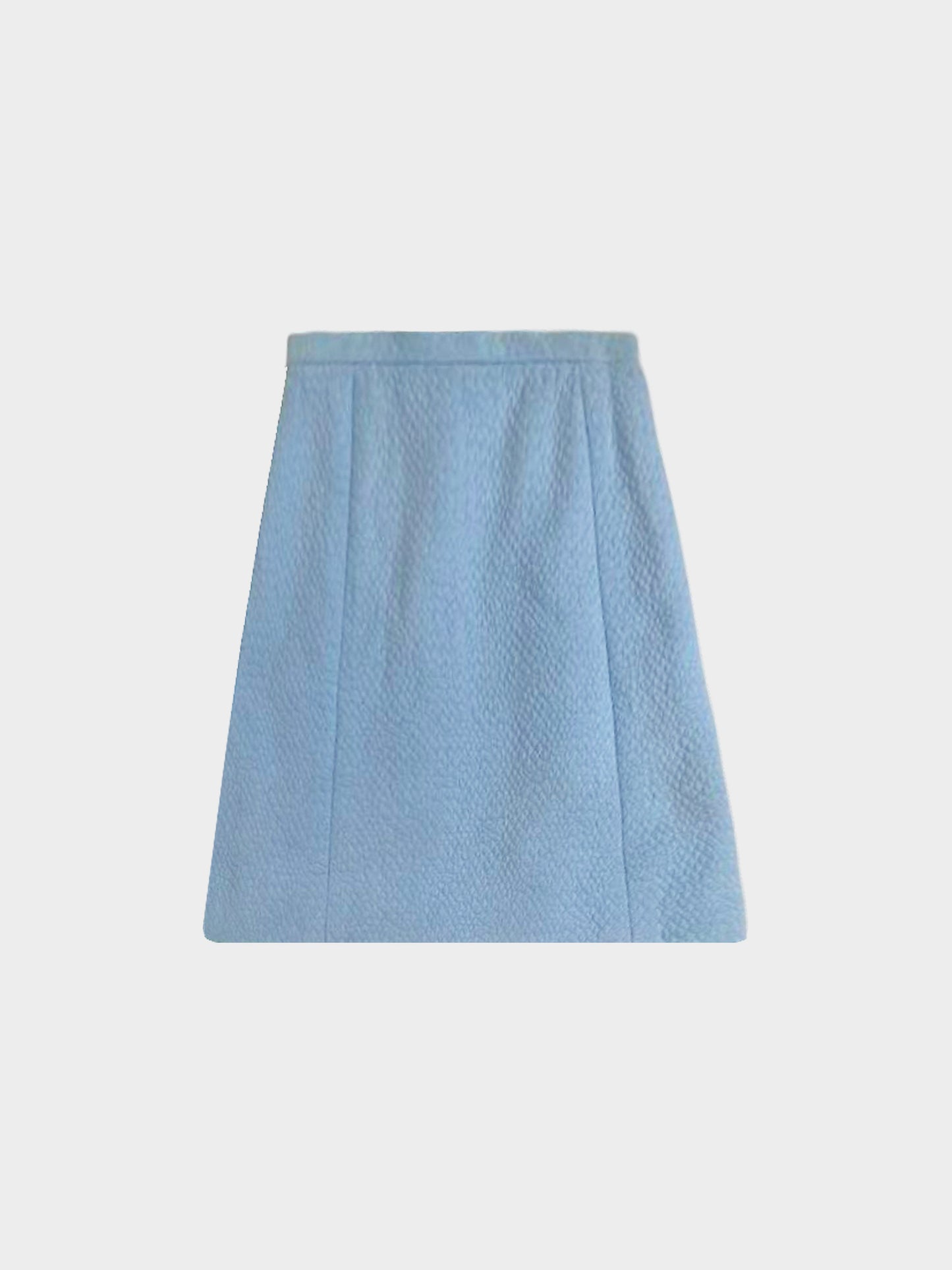 Chanel Cruise 1997 Light Blue Cotton Top and Skirt Set