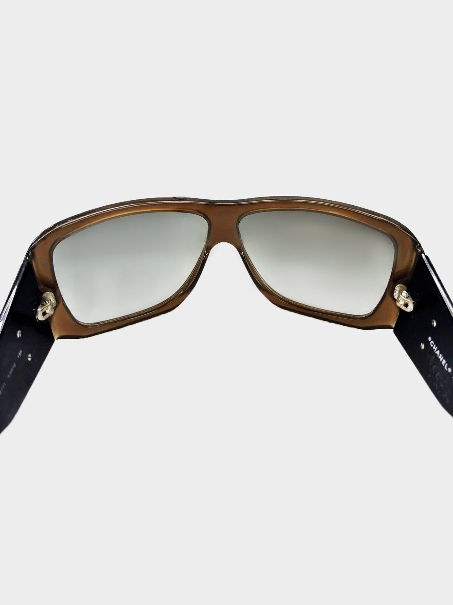 Chanel 2000s Black and Brown 5079 Sunglasses