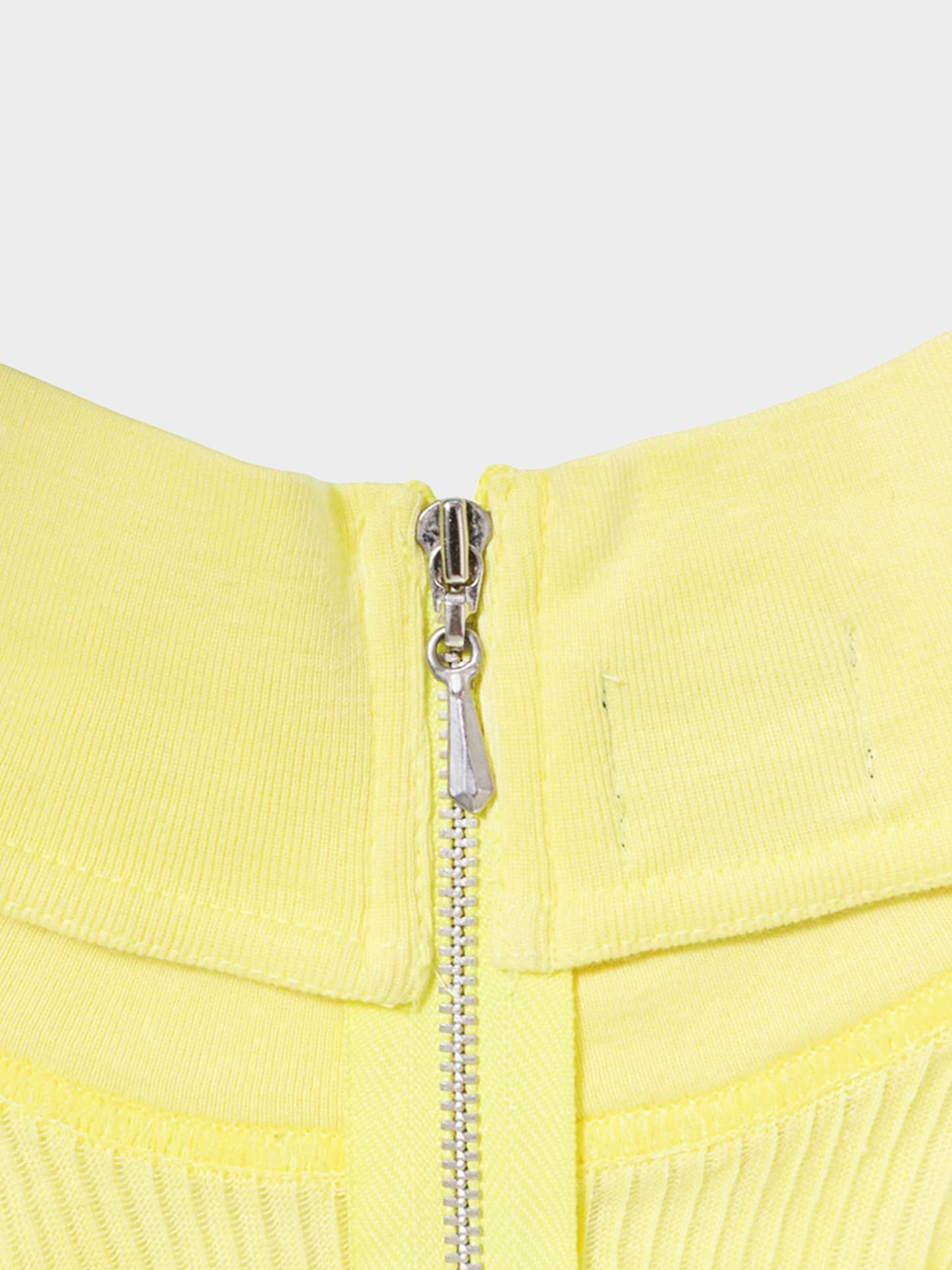 Jean Paul Gaultier 2000s Yellow Knitted Cotton Halter Neck Top