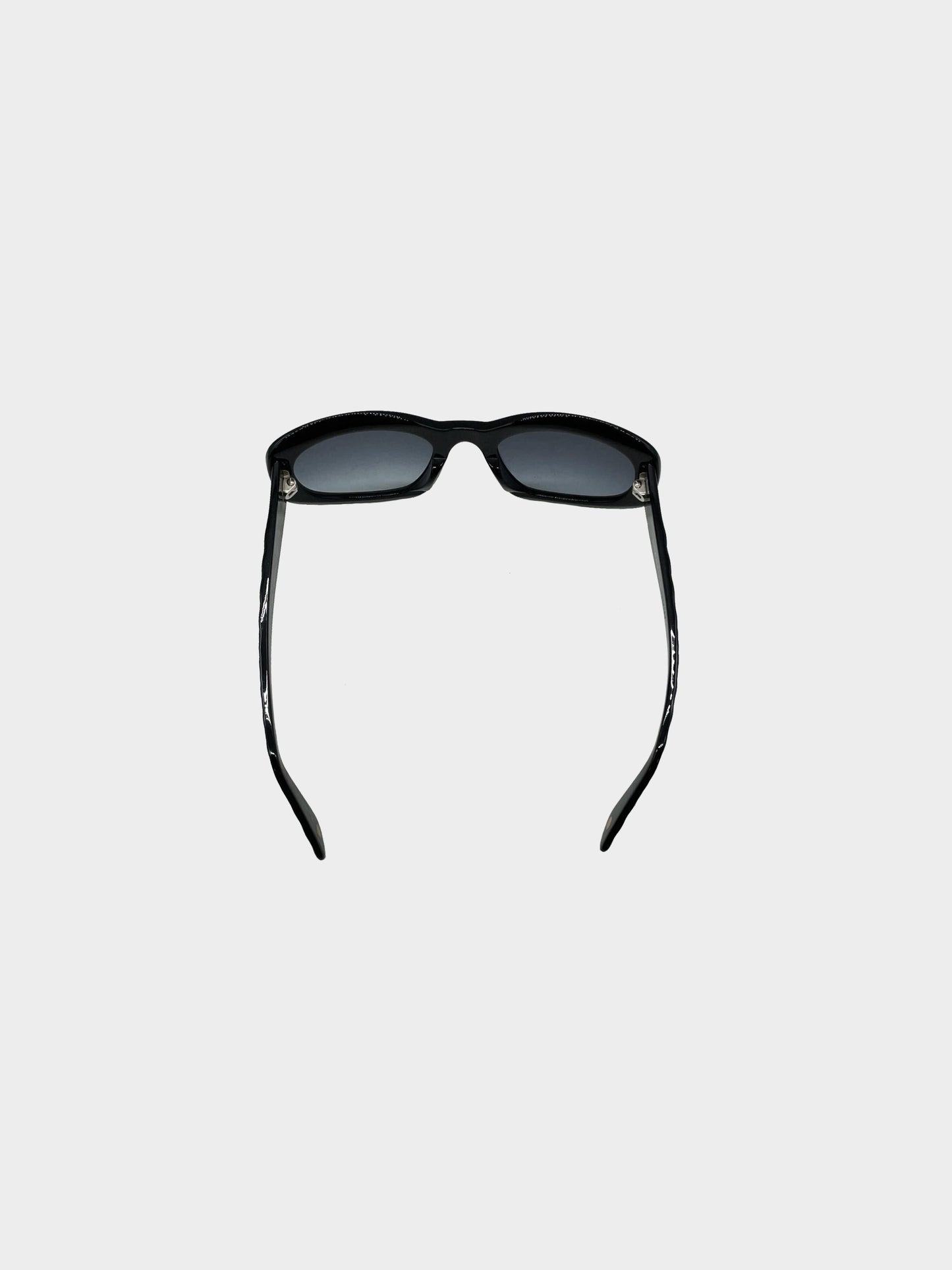 Chanel 2000s Black 5009 Y2K Quilted Sunglasses