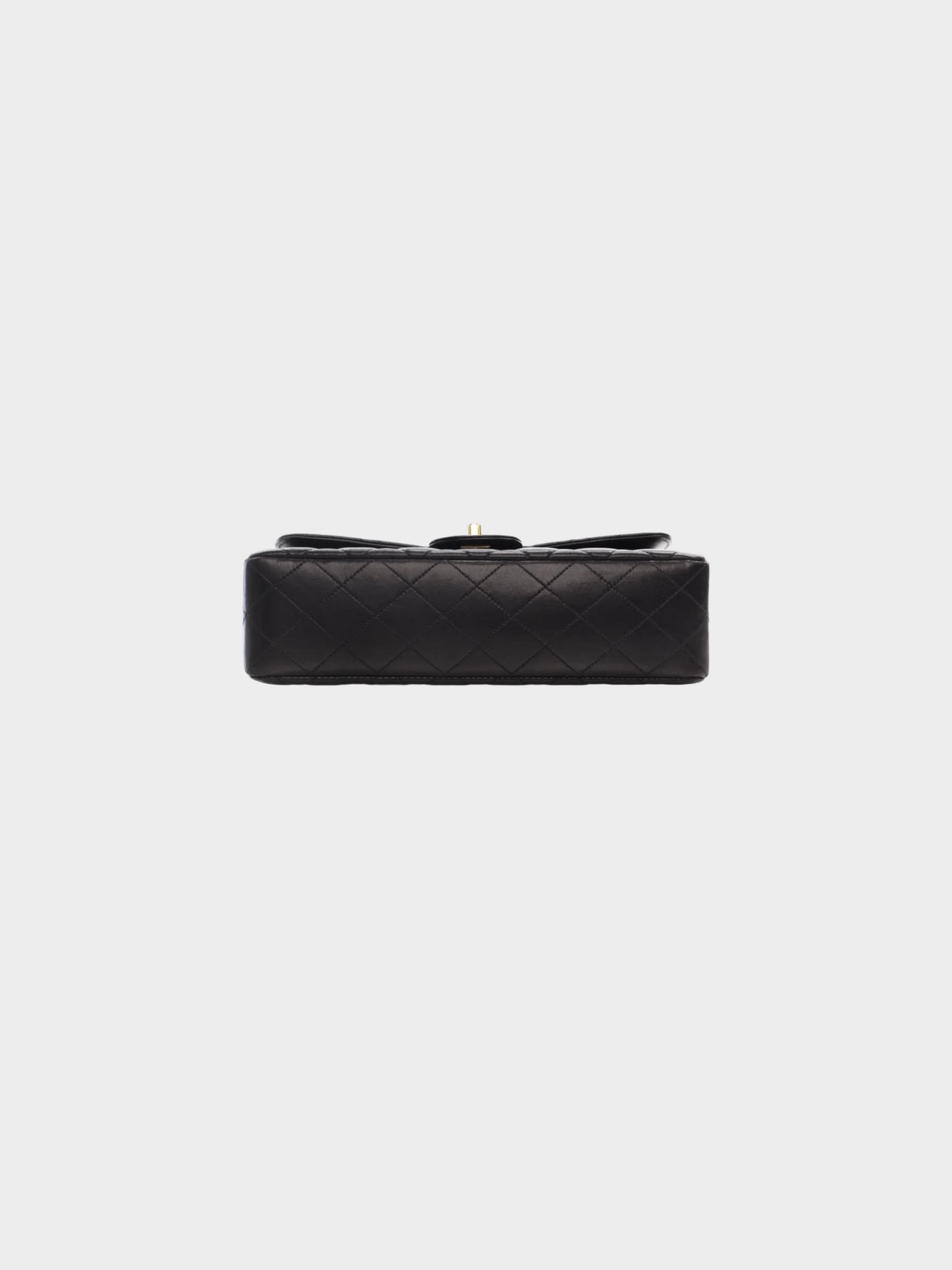 Chanel 1996-1997 Black Lambskin Vintage Top Handle Bag