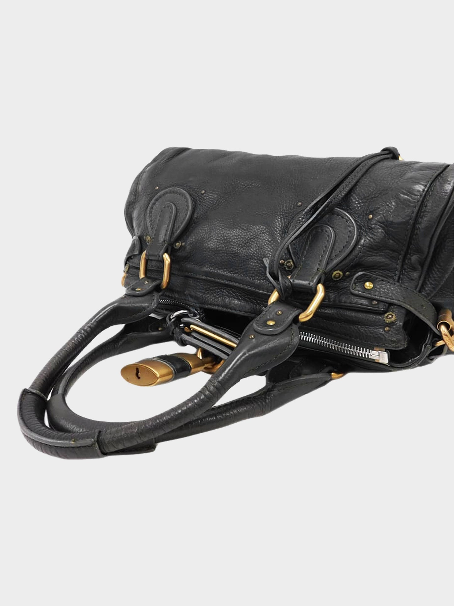 Chloe 2005 Black Leather Paddington Bag