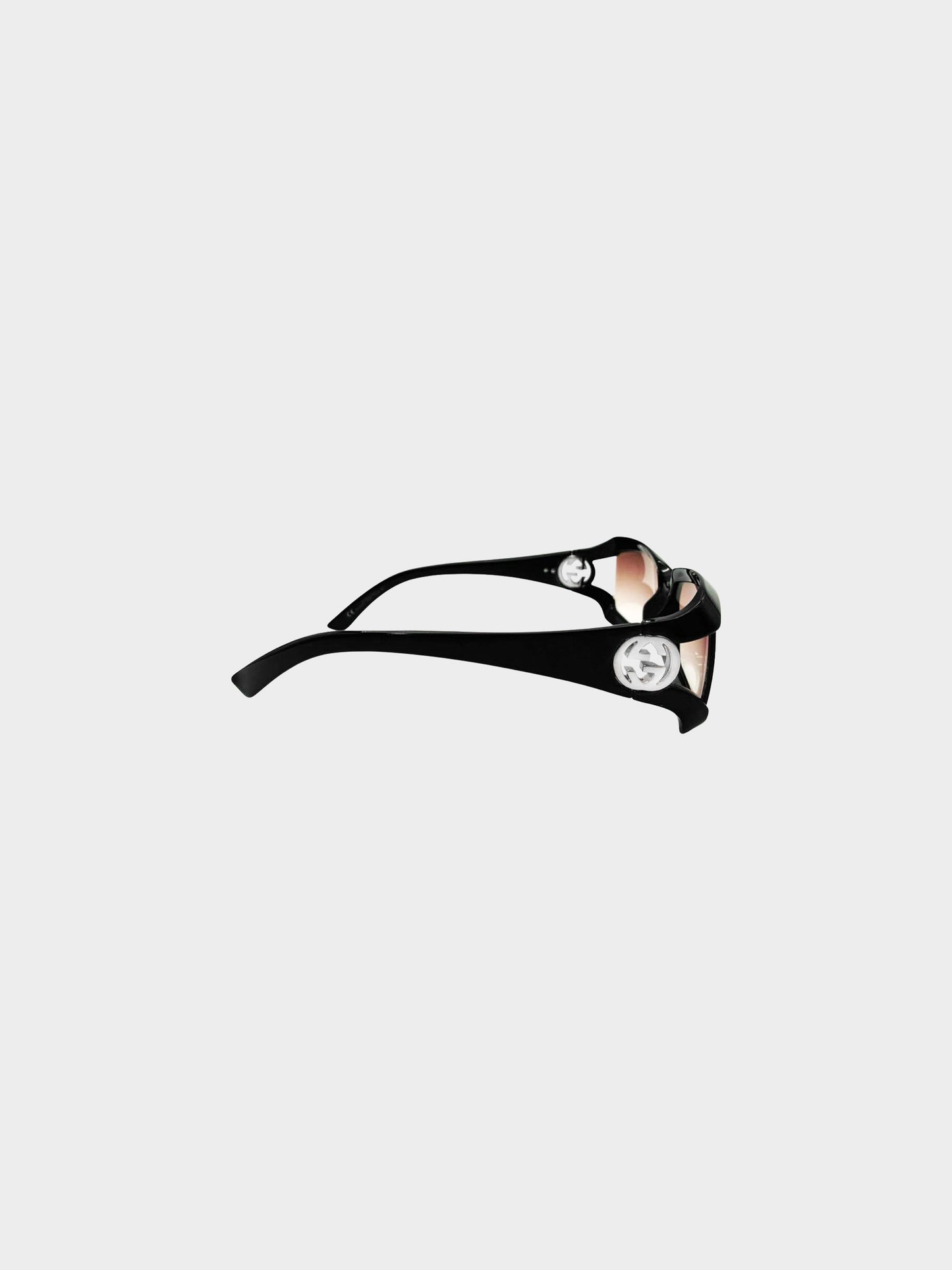 Gucci 2000s Black and Brown GG 2599/S Y2K Sunglasses