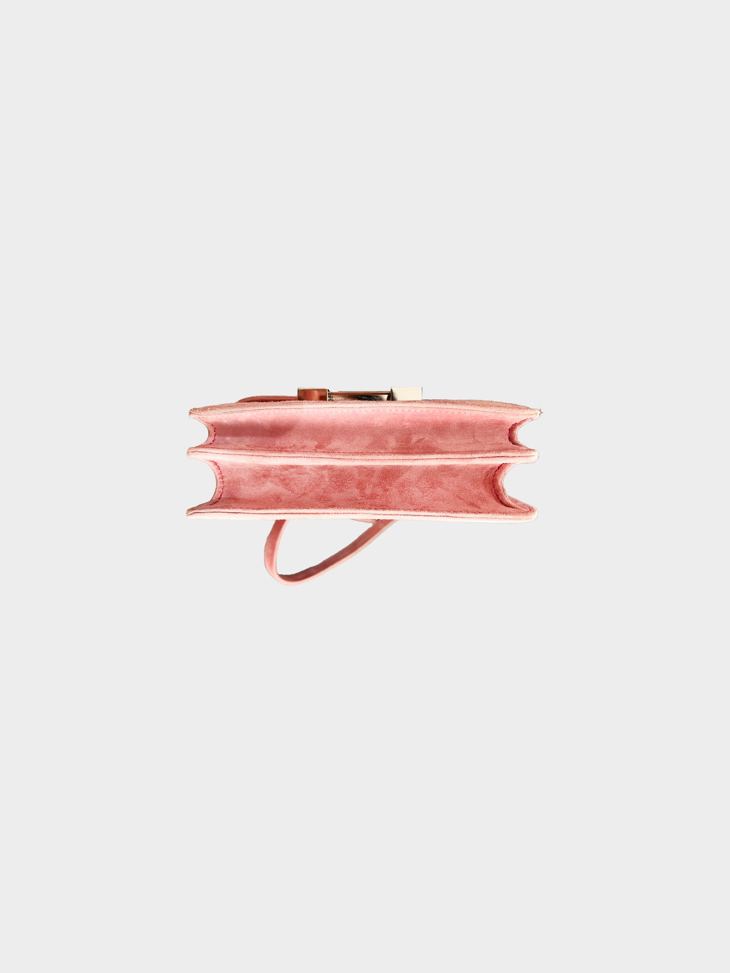 Hermès 2015 Rose 5T Suede Constance Shoulder Bag