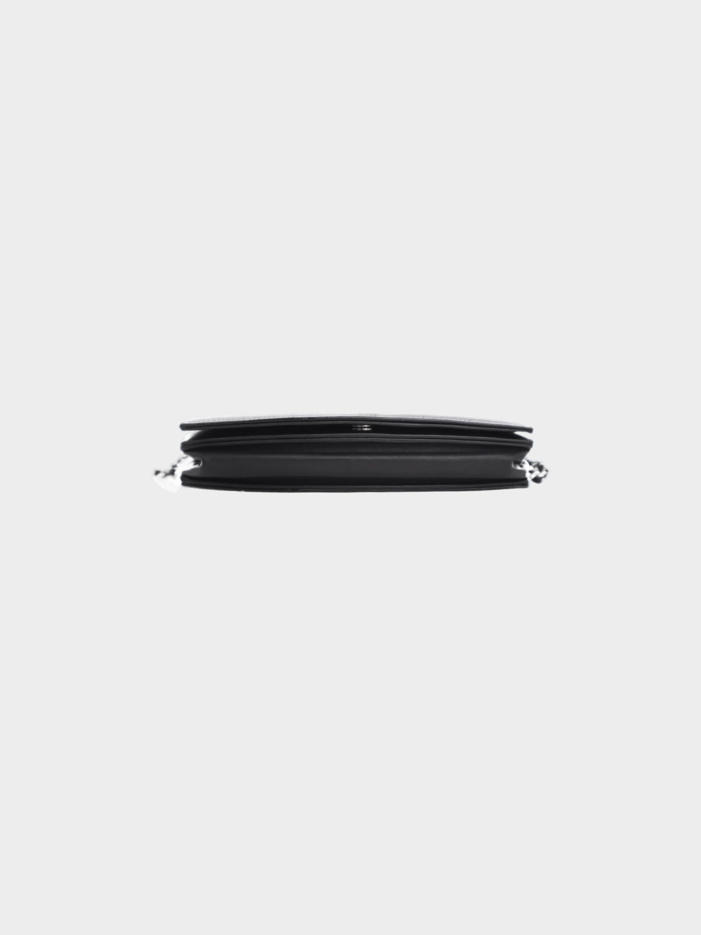 Chanel 2011 Black Patent Leather CC Wallet On Chain