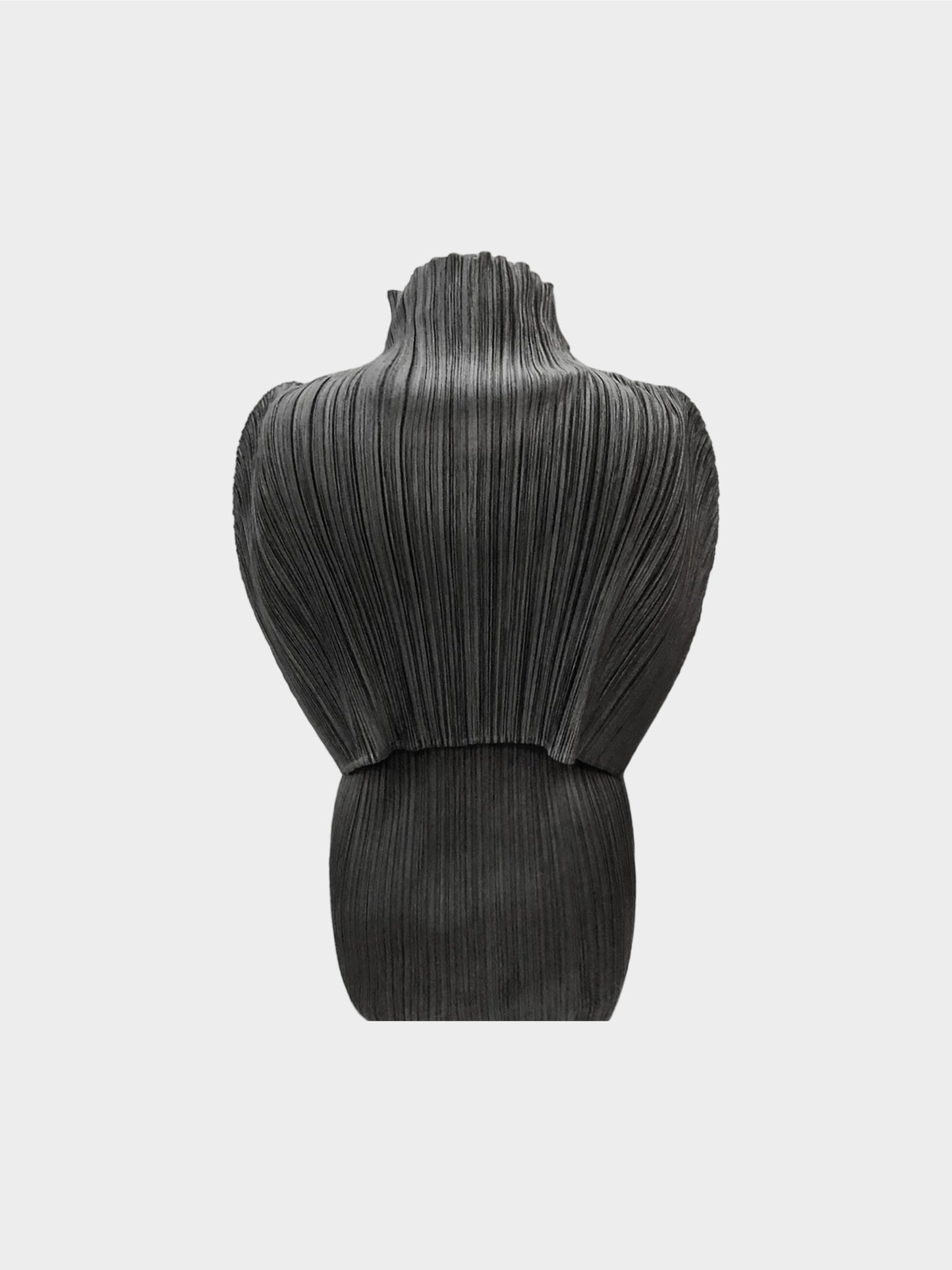 Issey Miyake Fall 2006 Pleats Please Dark Grey Top and Cloak Set