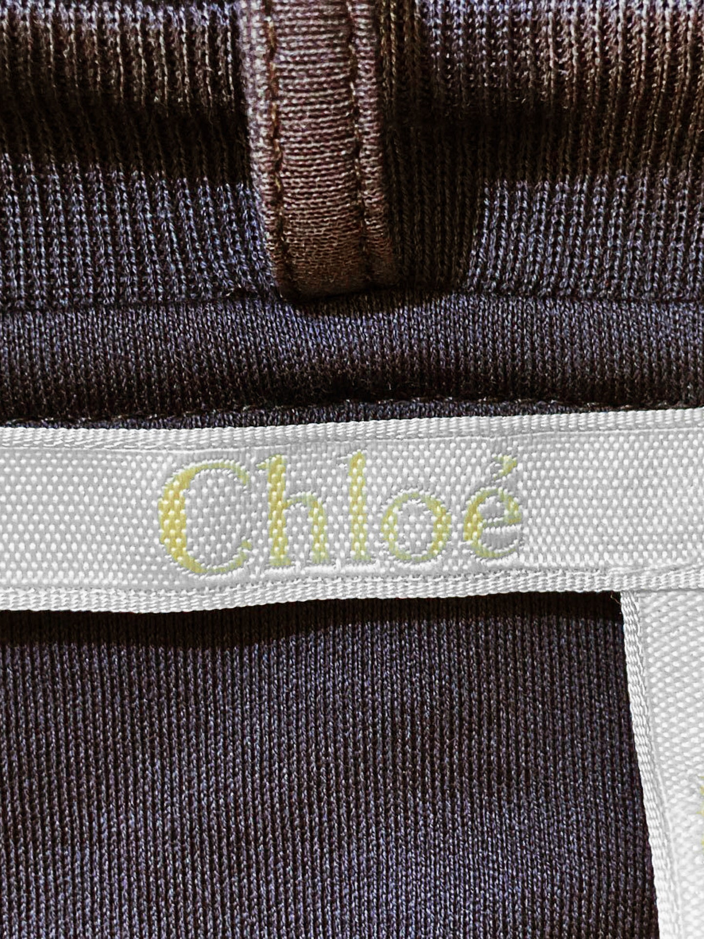 Chloé SS 2019 Brown Horse Print Shirt with Ribbon Detail