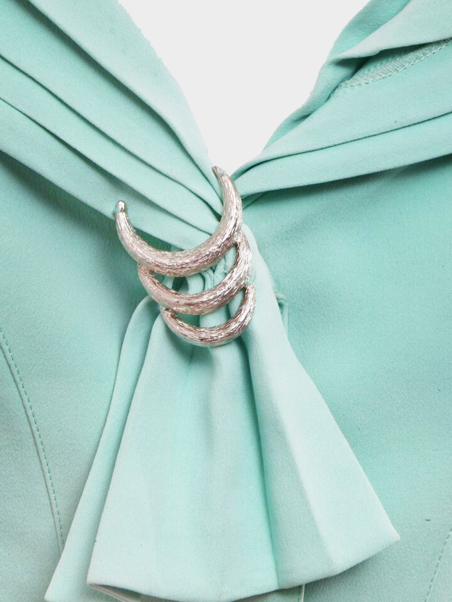 Thierry Mugler 1990s Pastel Blue Crepe Sailor Style Jacket