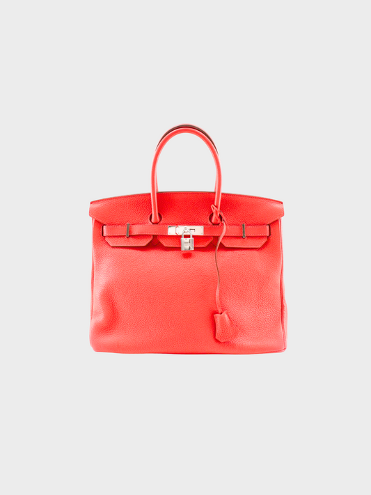 Hermès 2014 Rouge Kazak Birkin 35