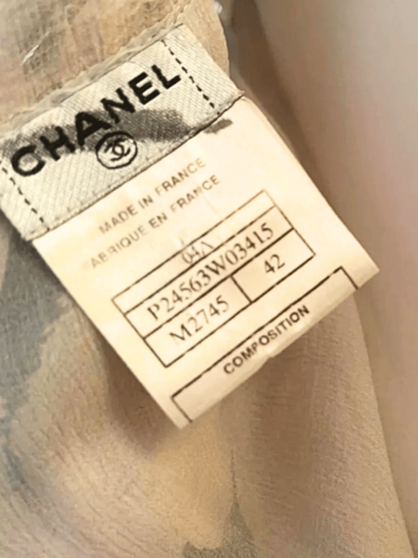 Chanel SS 2004 Runway Floral Silk Magnolia Silk Gown