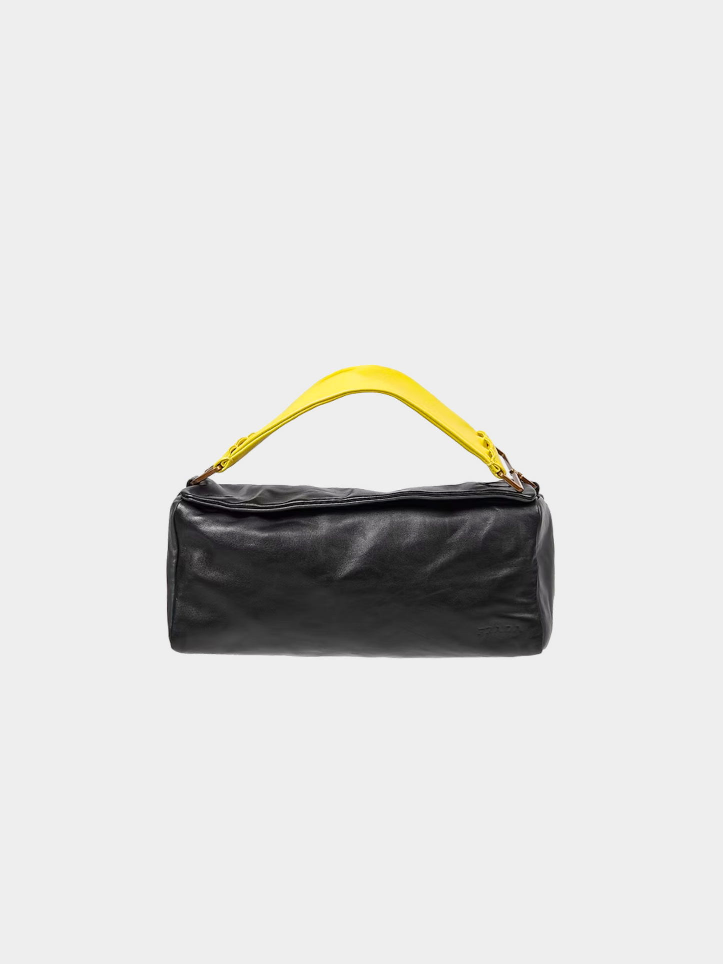 Prada SS 2001 Black Yellow Rectangle Bag
