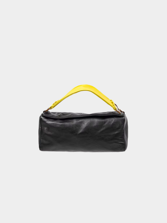 Prada SS 2001 Black Yellow Rectangle Bag