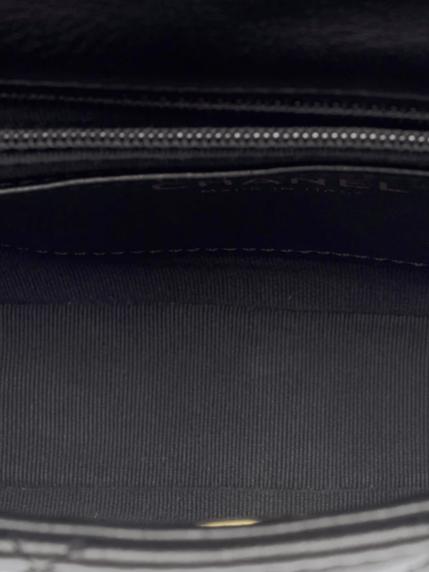 Chanel 2021 Black Lambskin Quilted Small Funky Town Flap Bag