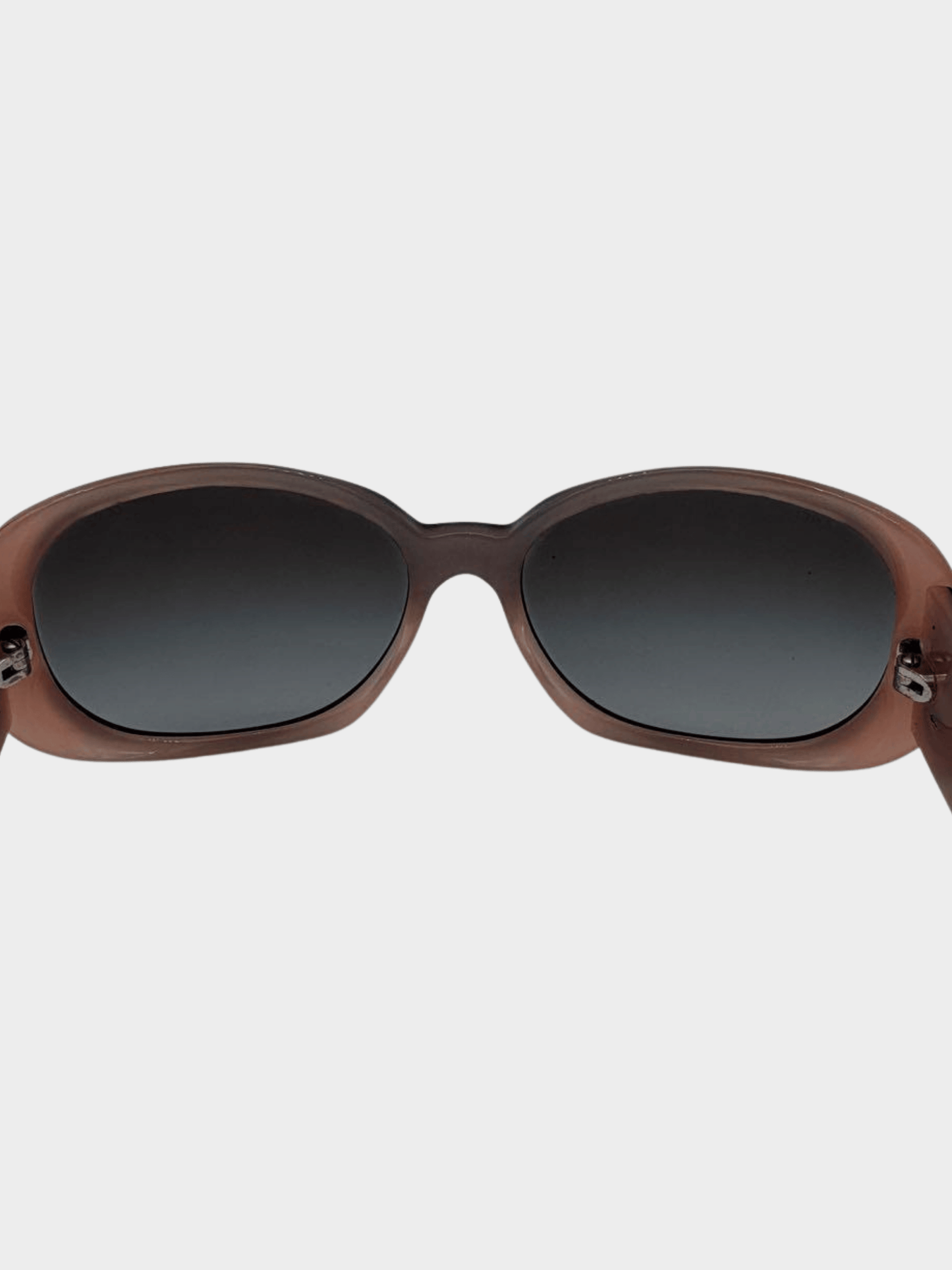 Chanel 2000s Pink and Black Camellia Bicolor Sunglasses