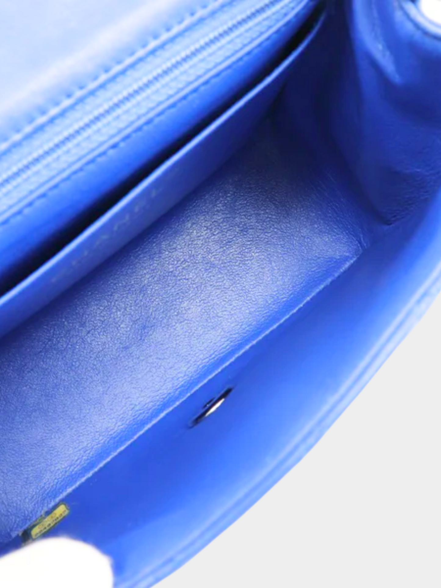 Chanel 2016 Blue Matelasse Turnlock Chain Shoulder Bag