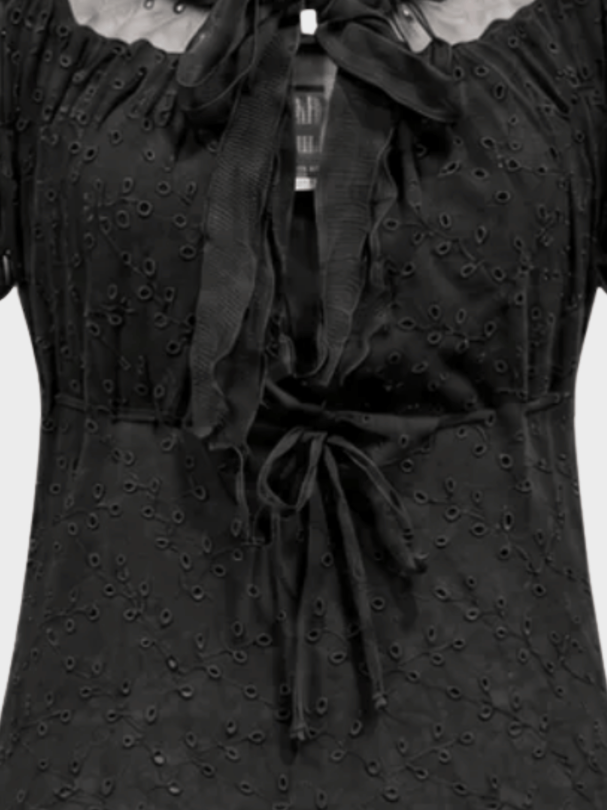 Jean Paul Gaultier 2000s Black Eyelet Lace Dress