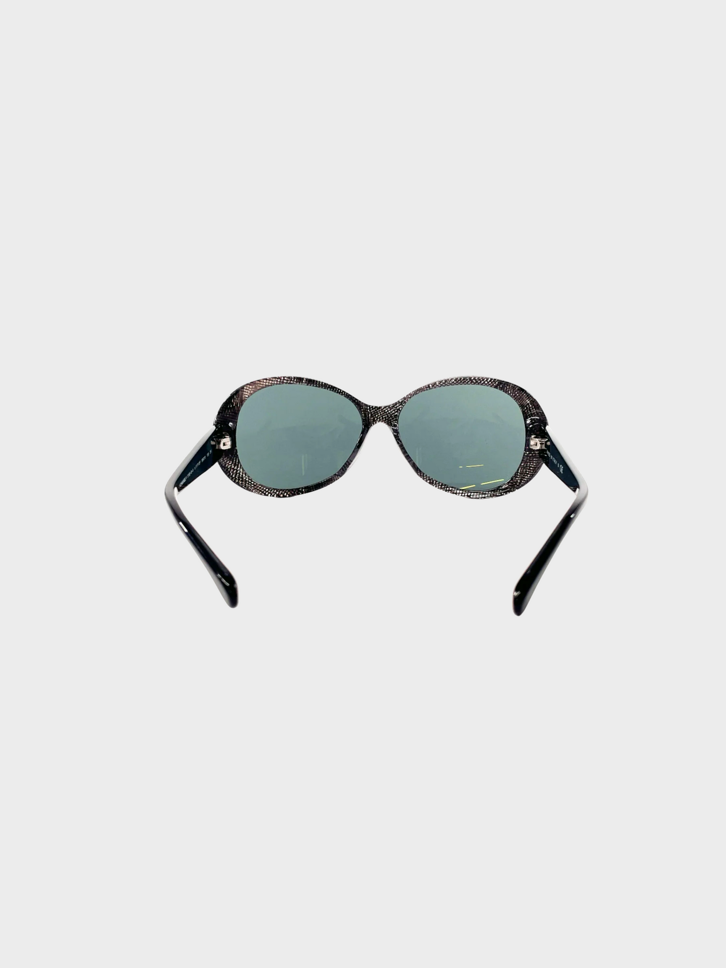 Chanel 2000s Black Coco Mark Sunglasses