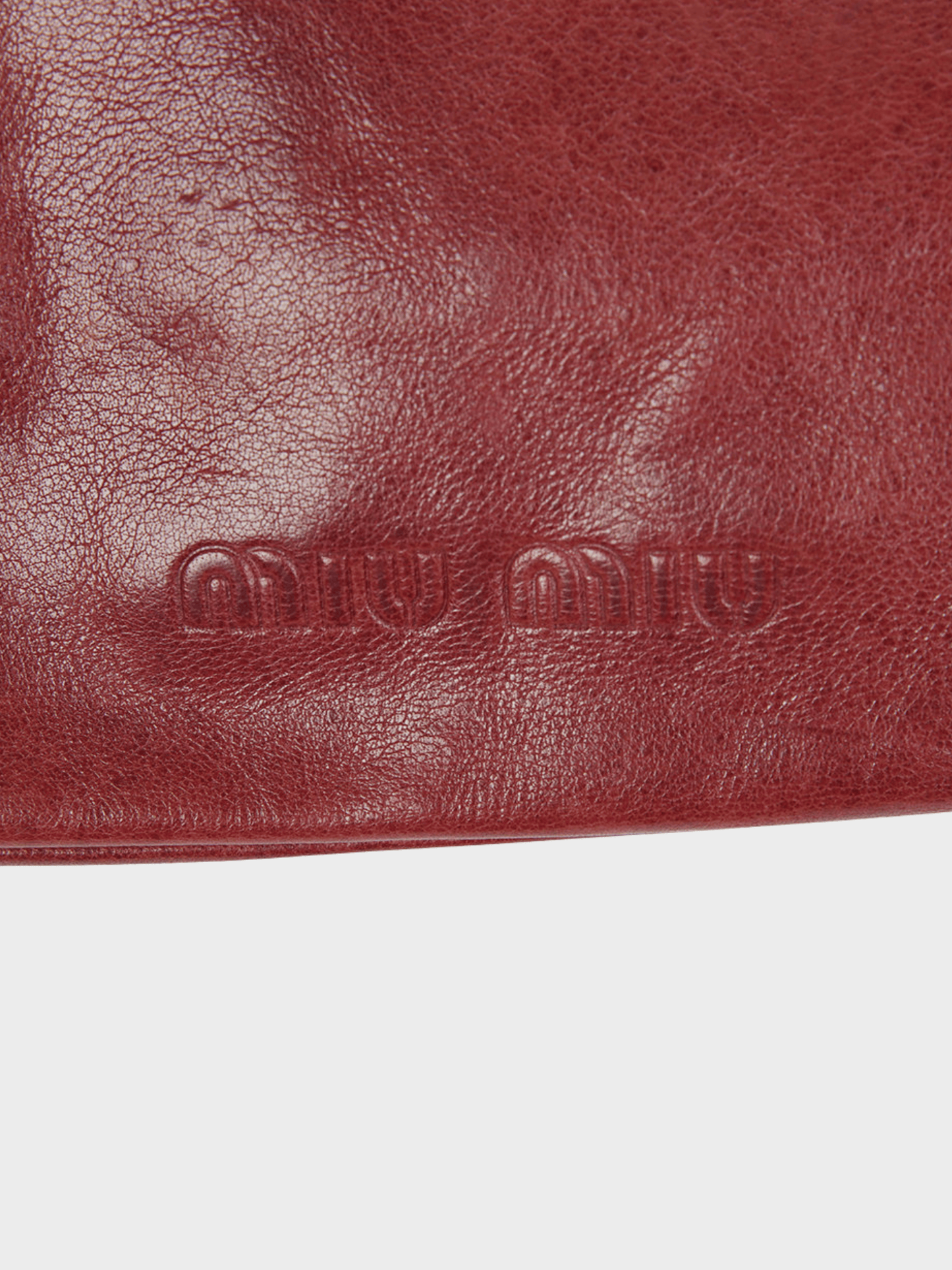 Miu Miu SS 2000 Red Leather Bow Bag