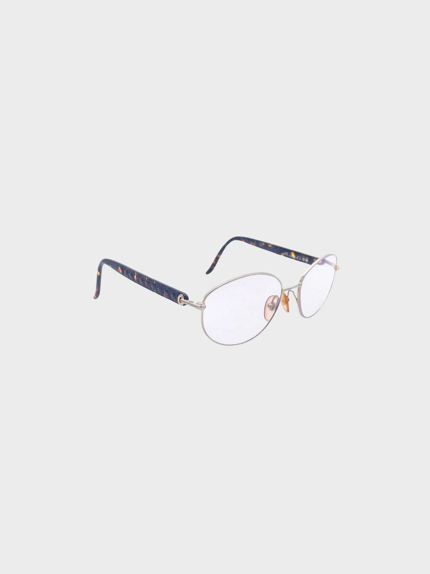 Christian Dior 2010s Tortoise Shell Metal Frame Glasses