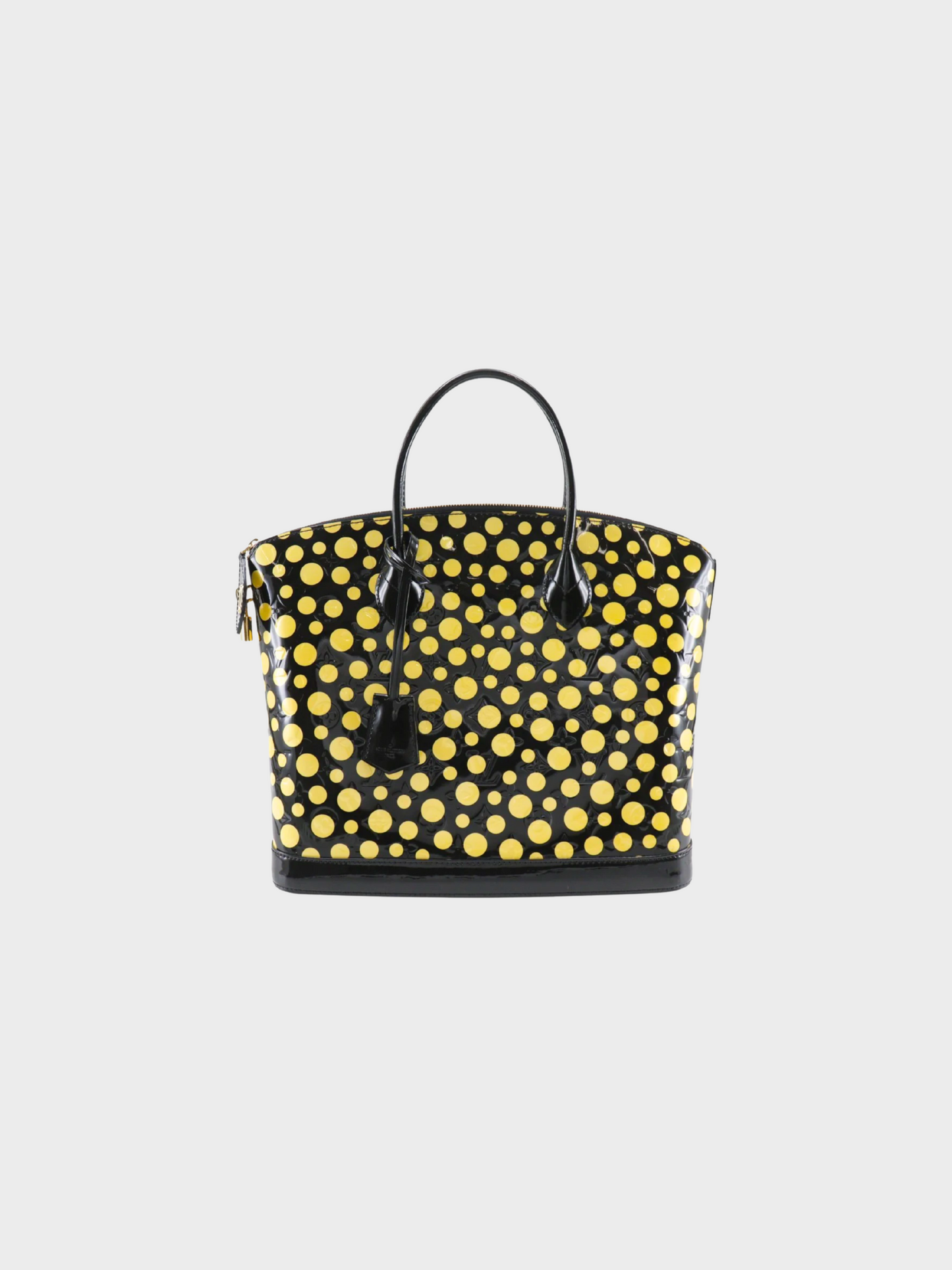 Louis Vuitton X Yayoi Kusama 2012 Monogram Vernis Dots Infinity Lockit MM Bag