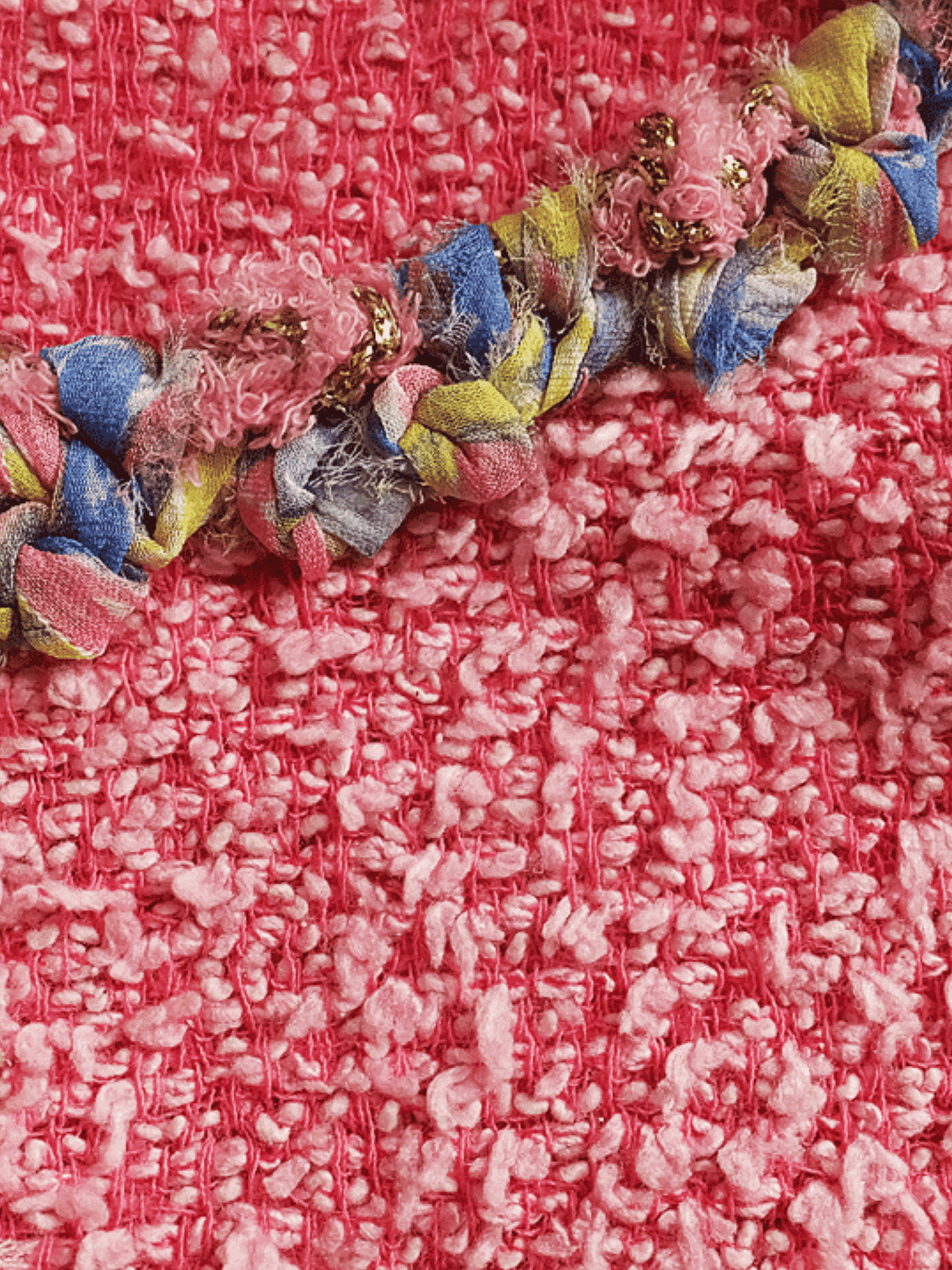 Chanel 2000s Pink Tweed Cropped Jacket