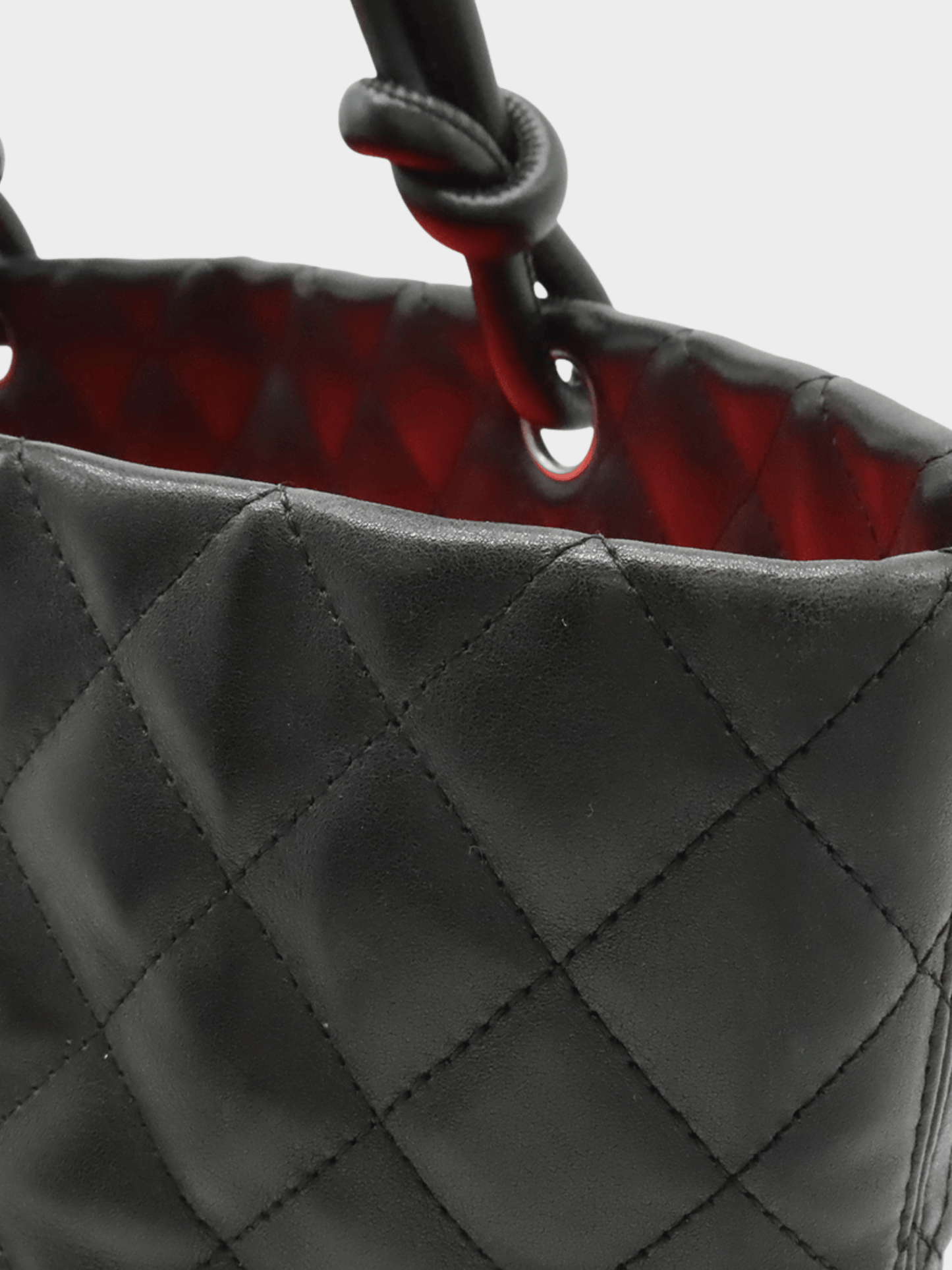 Chanel 2000s Black Cambon Logo Tote