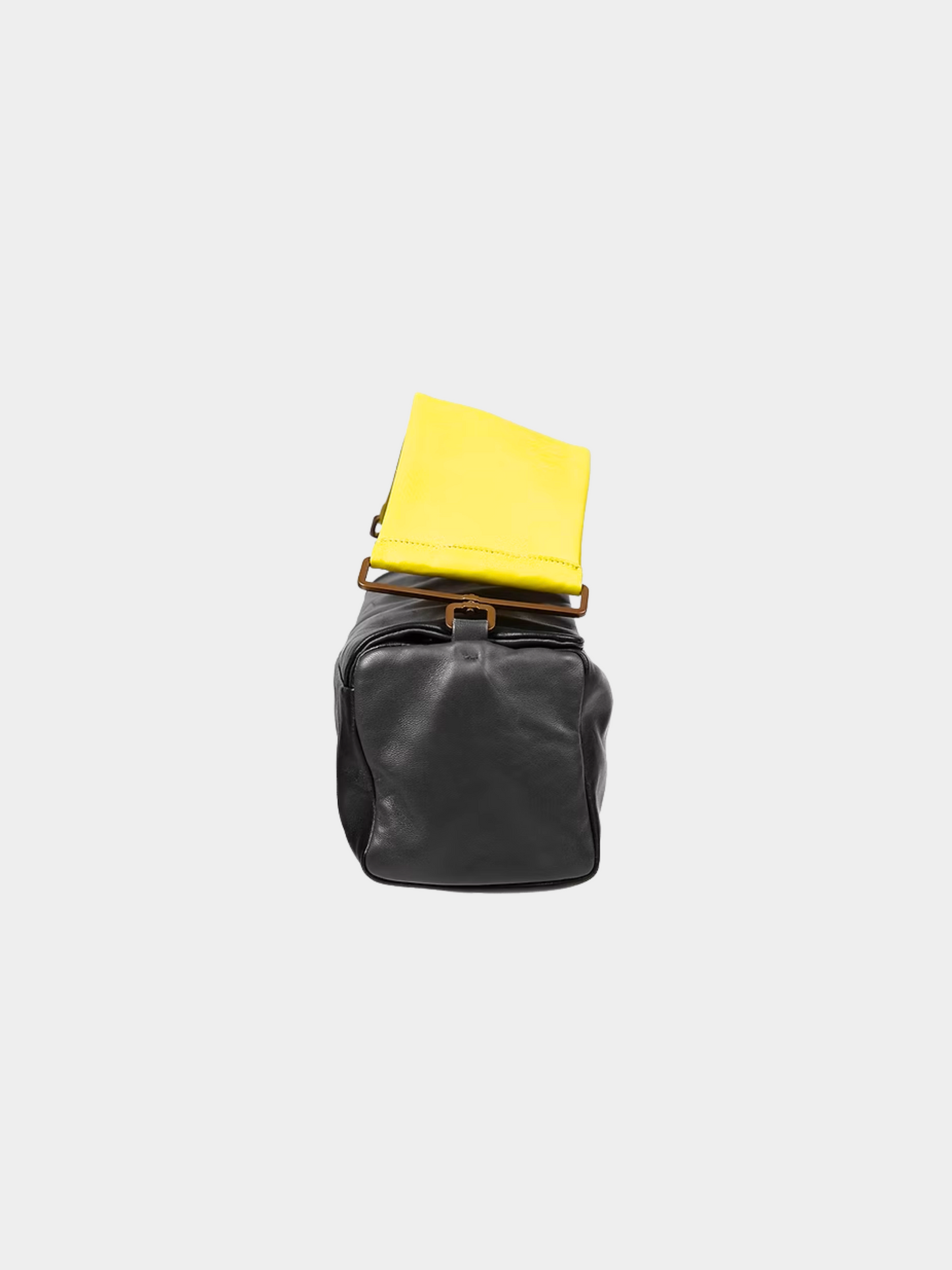 Prada SS 2001 Black Yellow Rectangle Bag