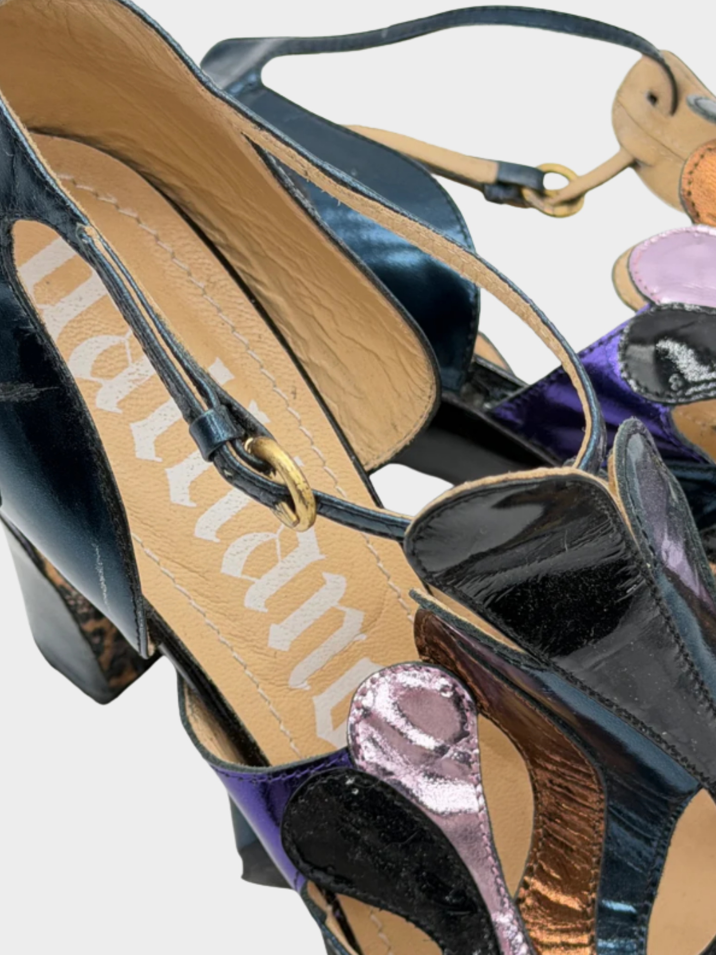 John Galliano 2013 Multicolor Graphic Pump