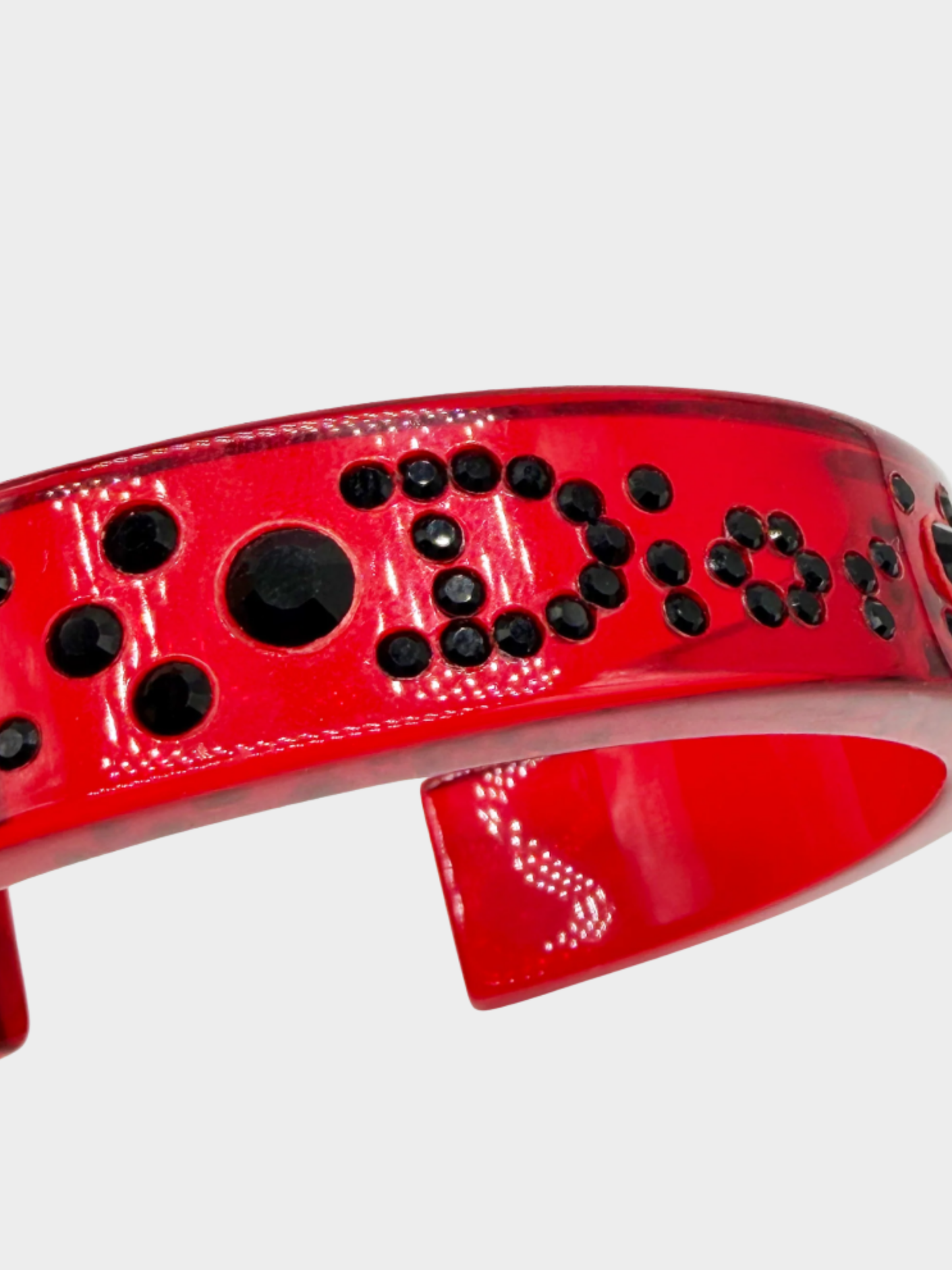 Christian Dior SS 2004 Red Strass Bangle